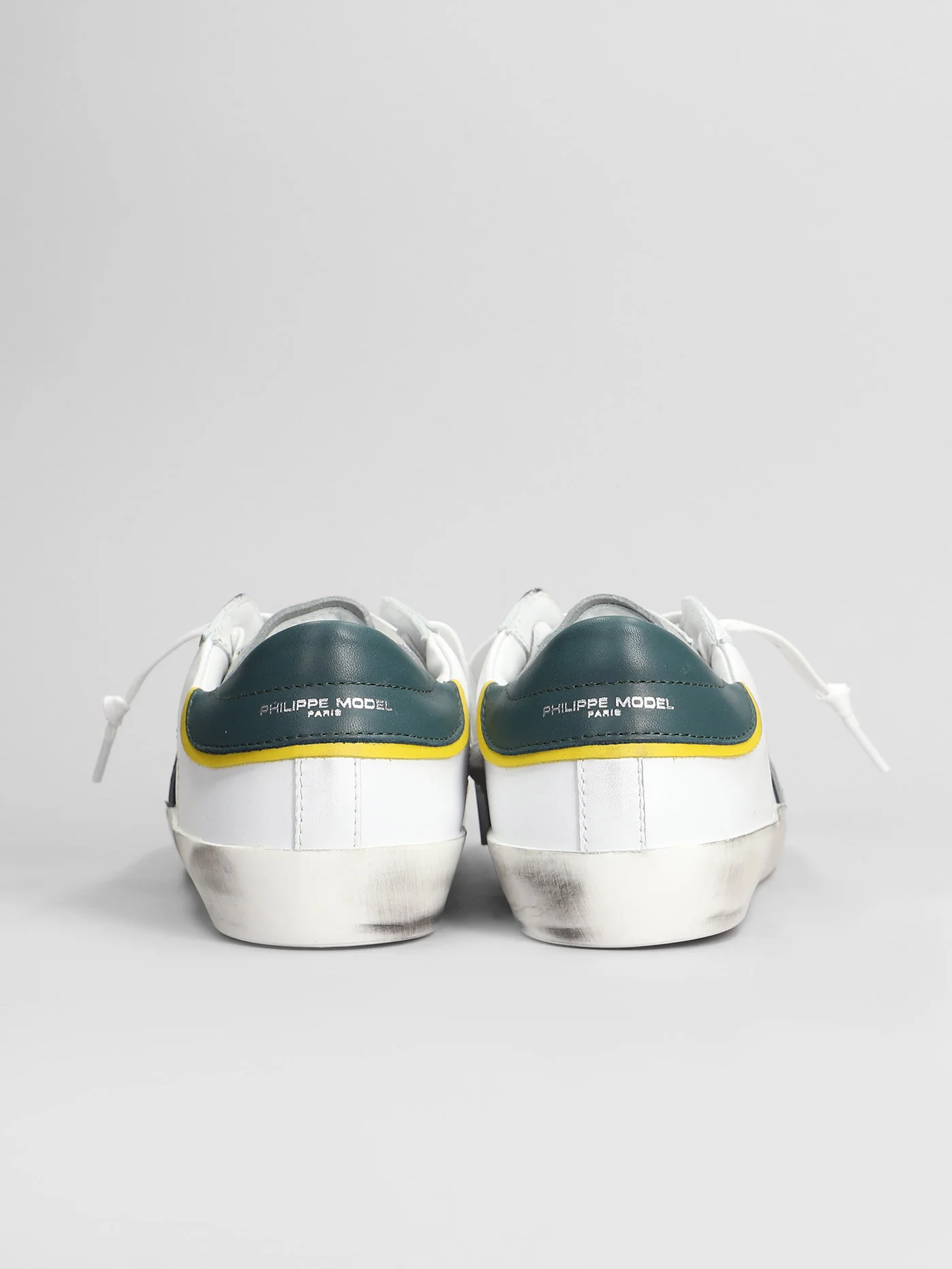 Prsx Low Sneakers in white suede and leather - Image 4