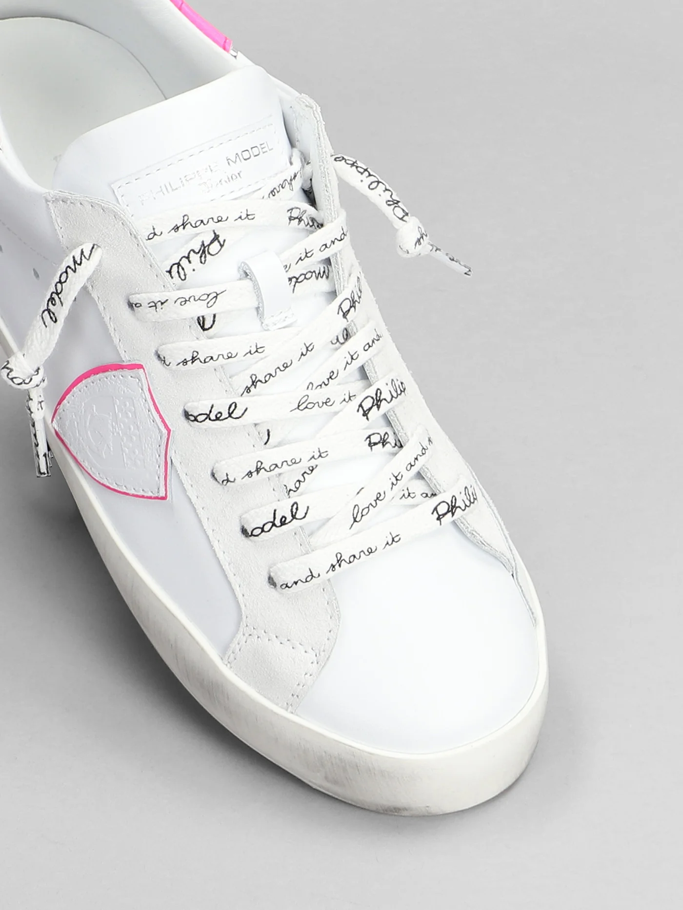 Prsx Low Sneakers in white suede and leather - Image 5