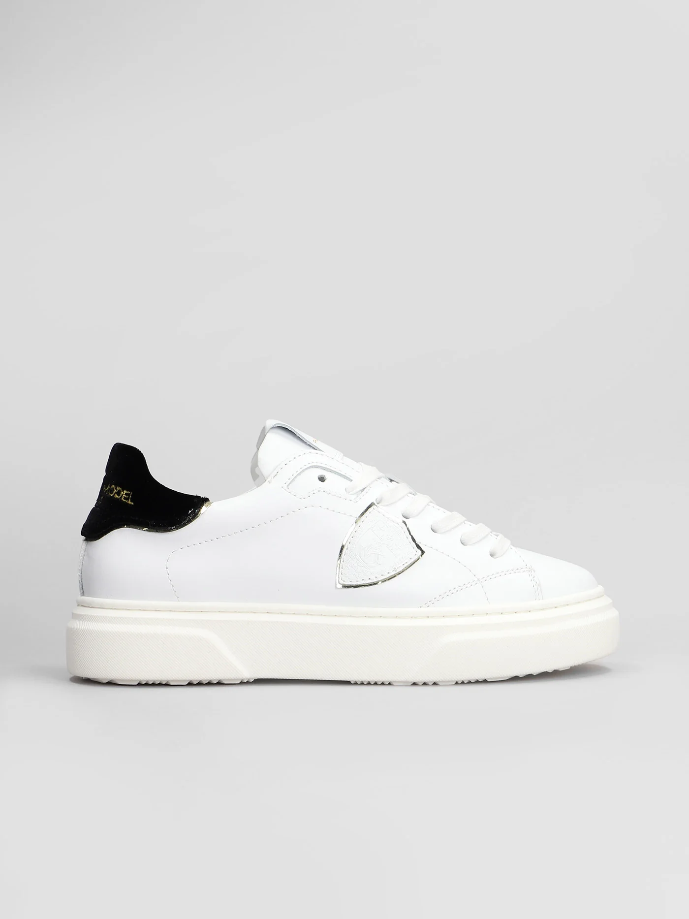 Temple Low Sneakers in white leather