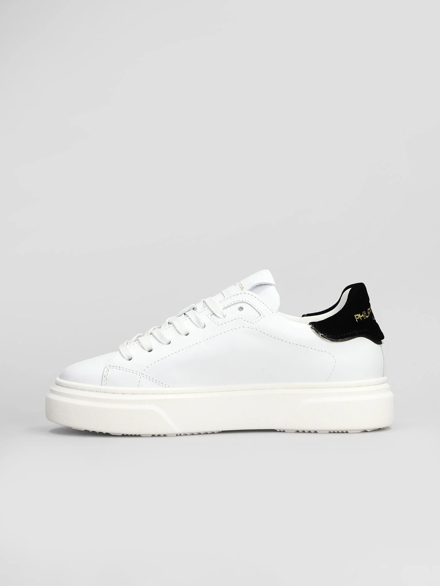 Temple Low Sneakers in white leather - Image 3