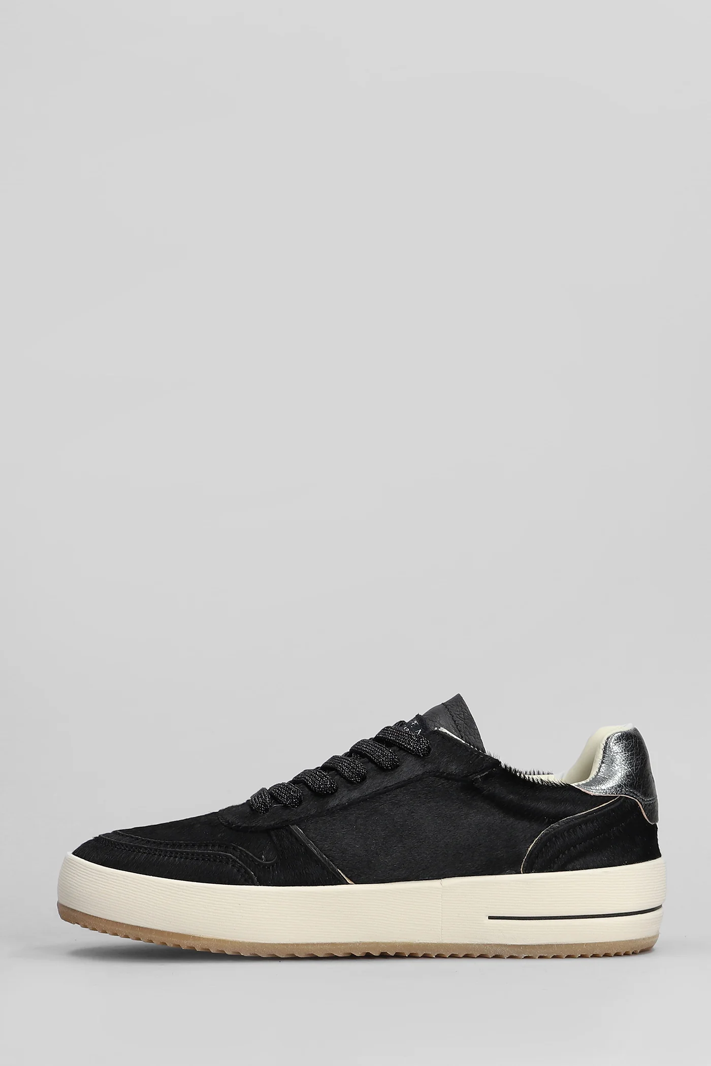 Nice Low Sneakers in black pony skin - Image 18
