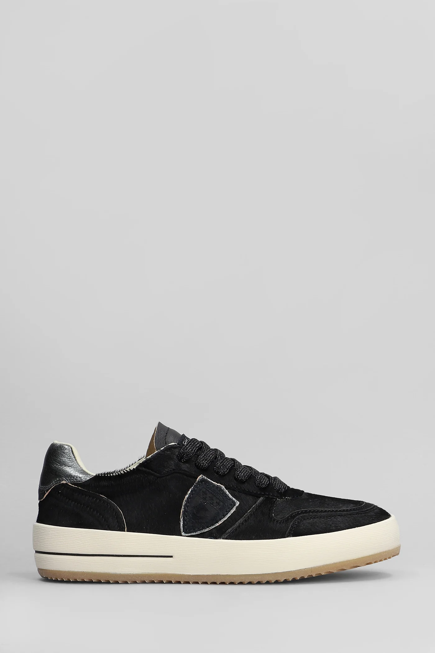 Nice Low Sneakers in black pony skin - Image 6