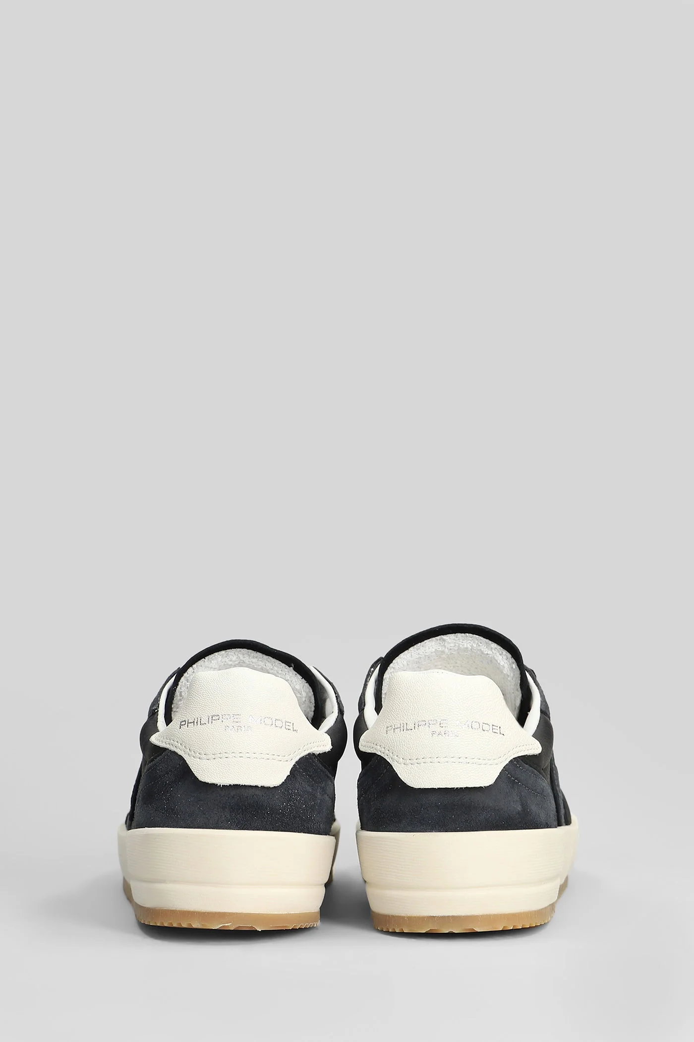 Nice Low Sneakers in black suede and leather - Image 4