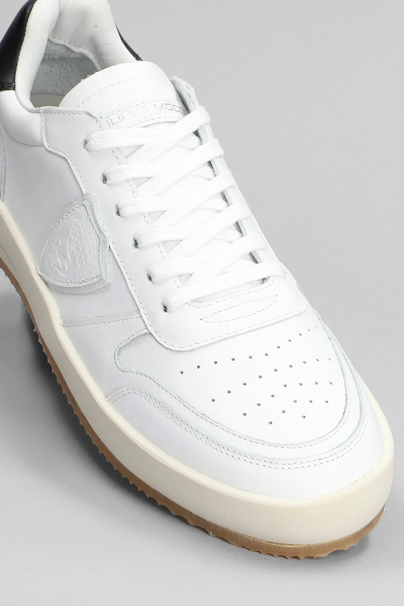 Nice Low Sneakers in white leather - Image 5
