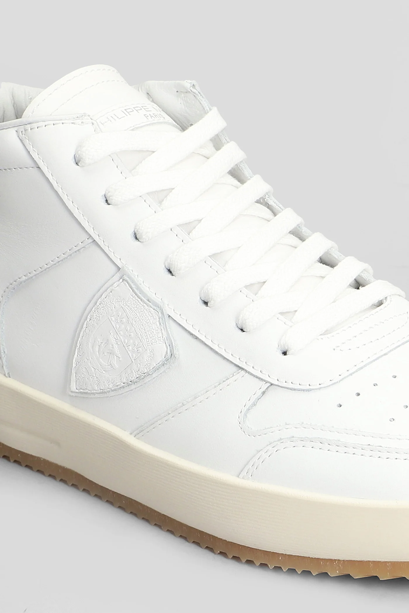 Nice Mid Sneakers in white leather - Image 5
