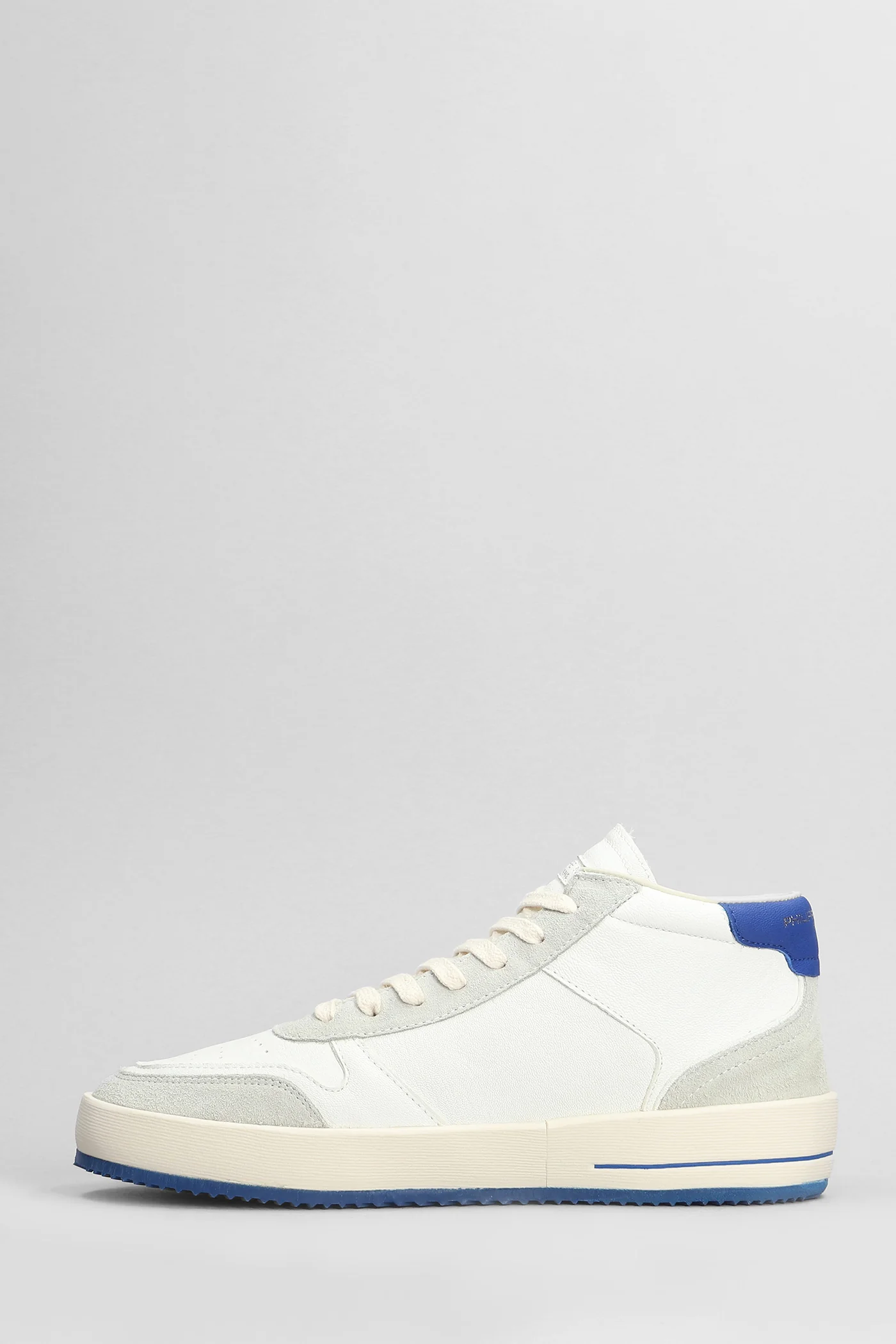 Nice Mid Sneakers in white suede and leather - Image 3