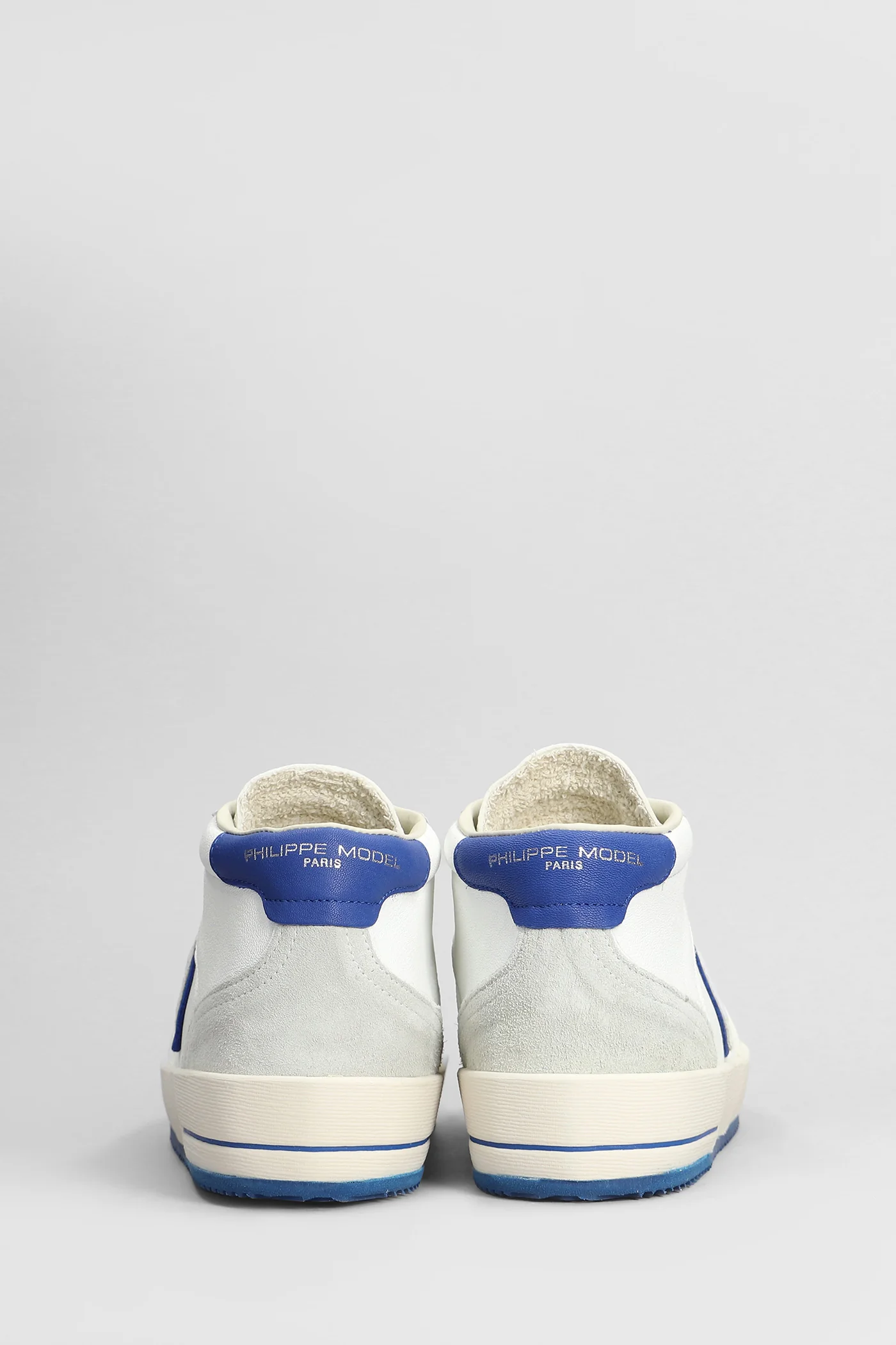 Nice Mid Sneakers in white suede and leather - Image 4