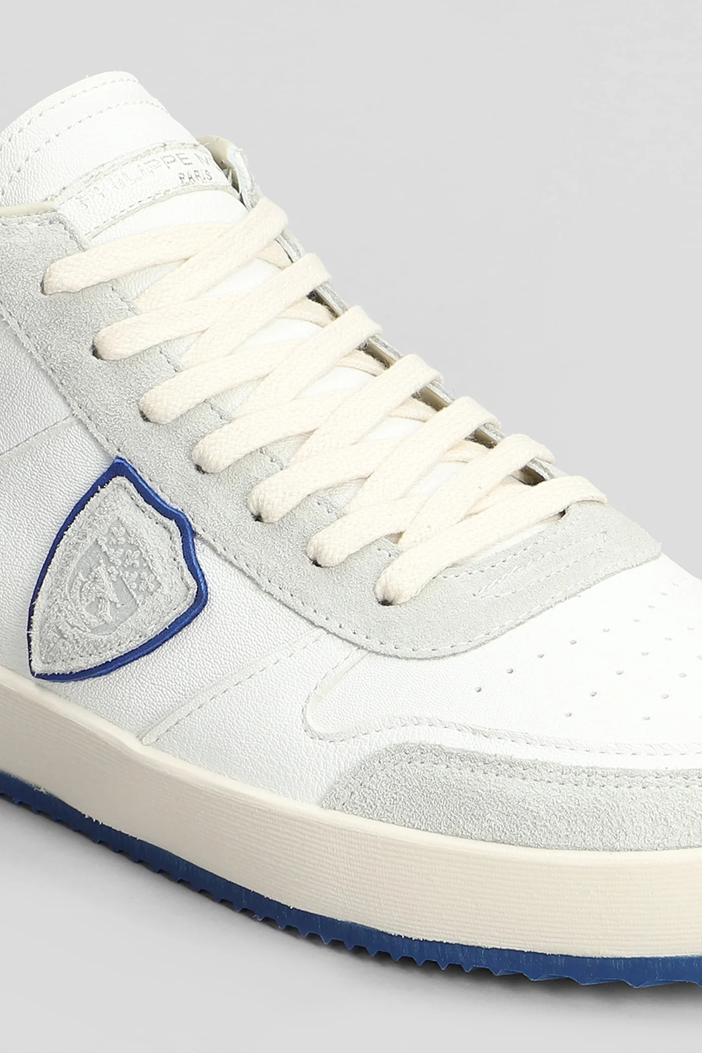 Nice Mid Sneakers in white suede and leather - Image 5