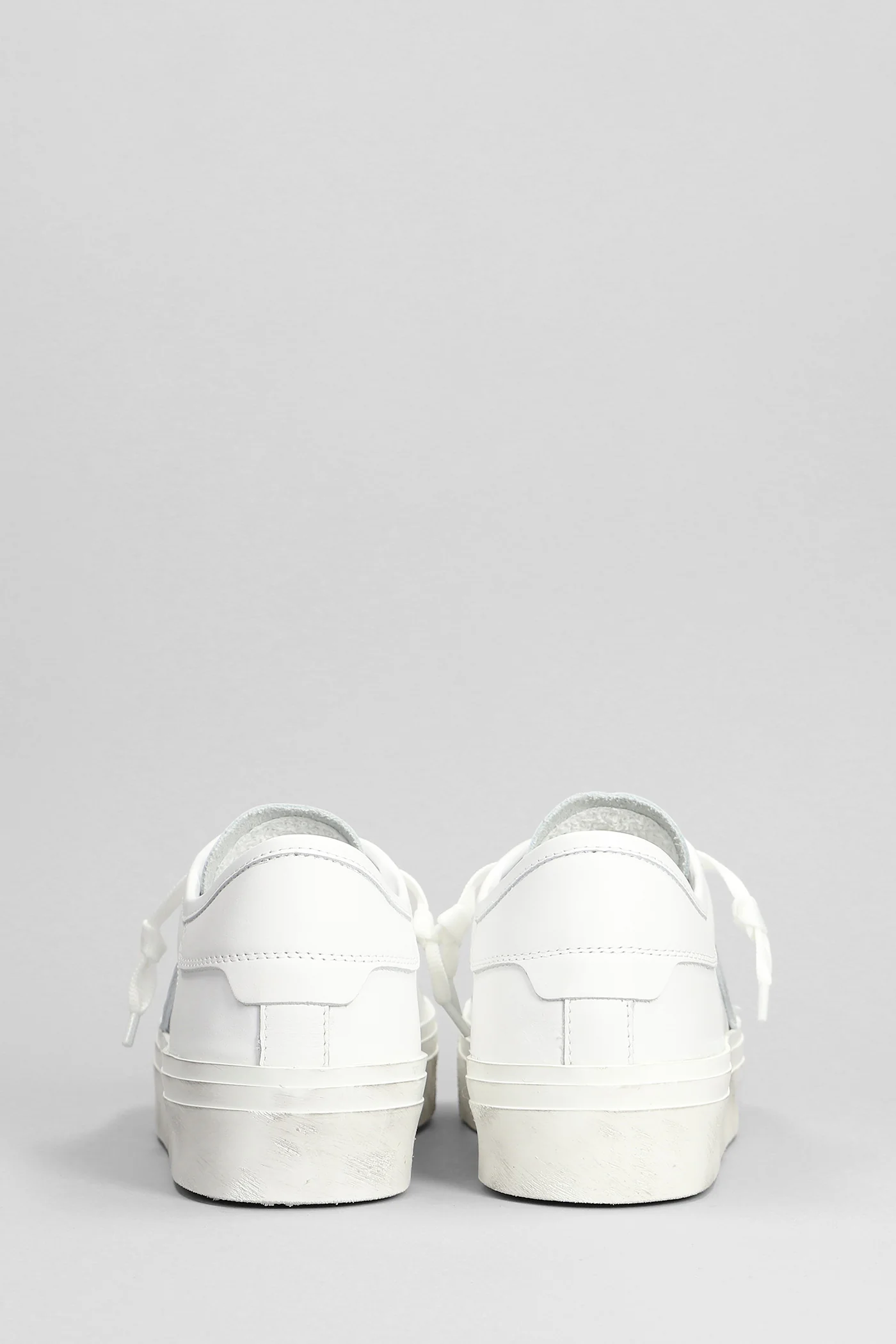 Paris Haute Low Sneakers in white leather - Image 4