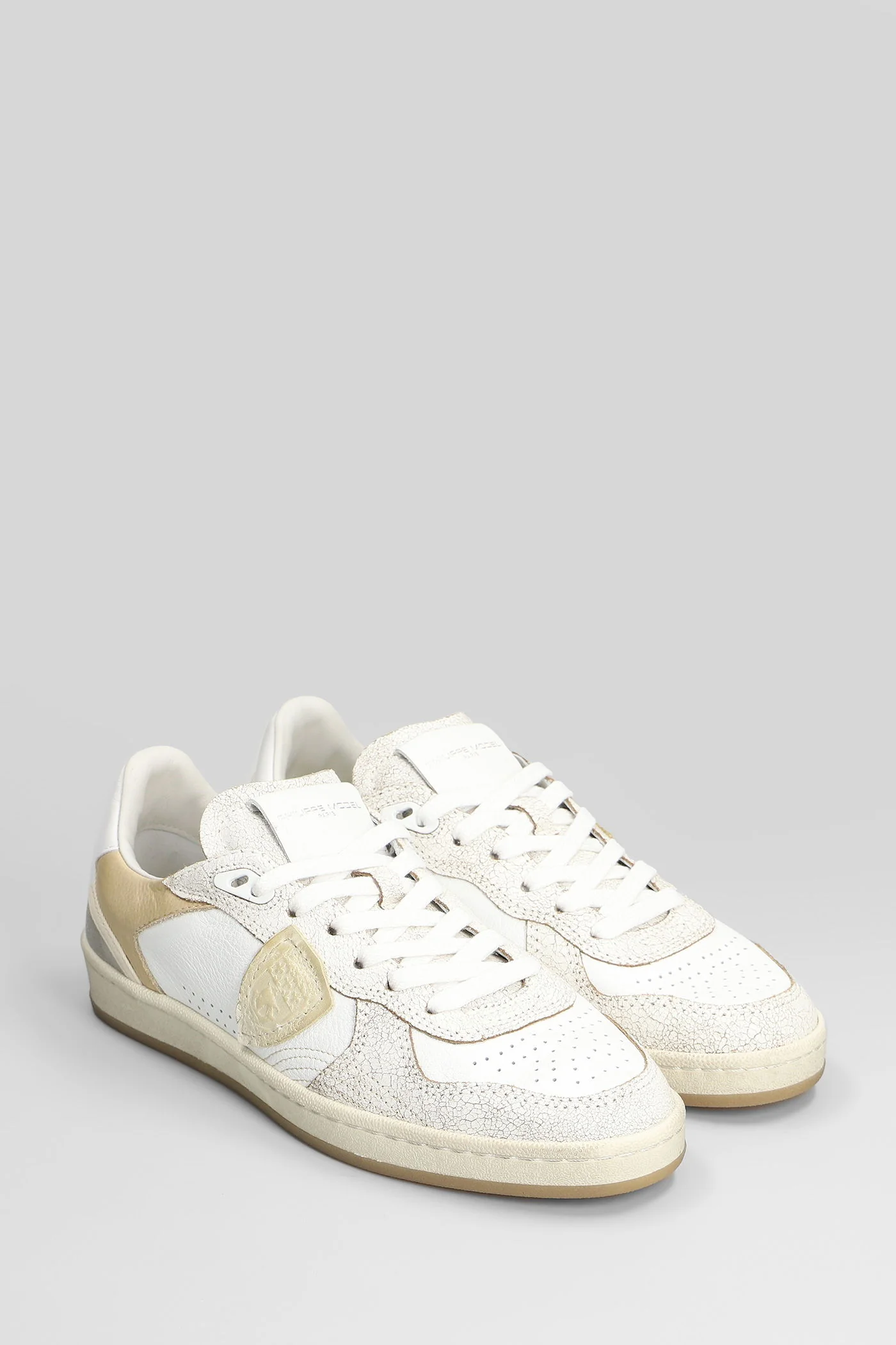 Pgal Low Sneakers in white leather - Image 2