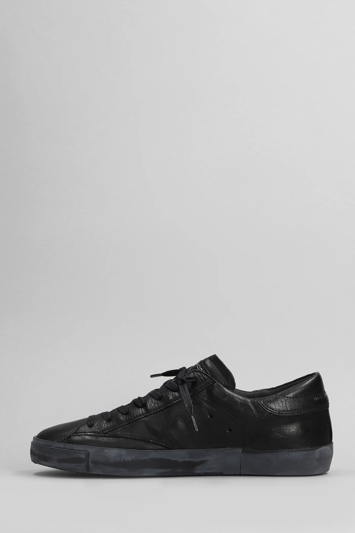 Prsx Low Sneakers in black leather - Image 3
