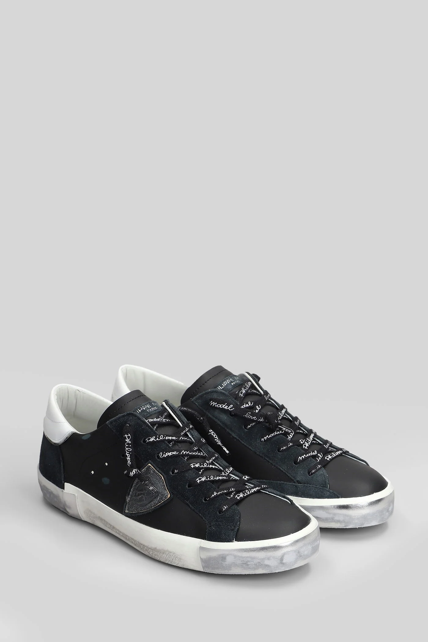 Prsx Low Sneakers in black leather - Image 2