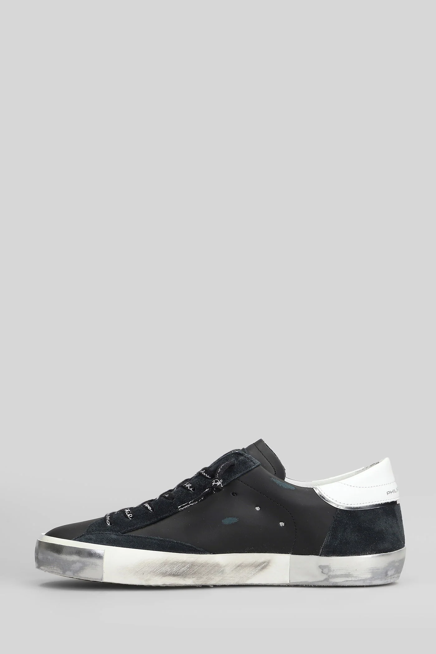 Prsx Low Sneakers in black leather - Image 3