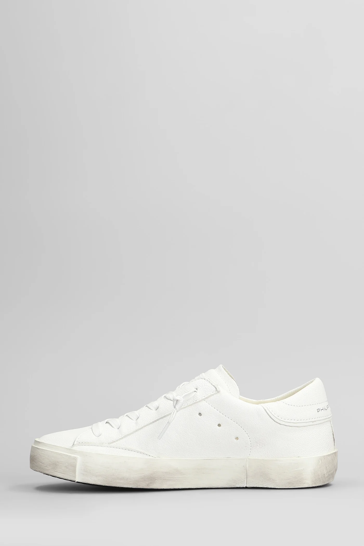 Prsx Low Sneakers in white leather - Image 3
