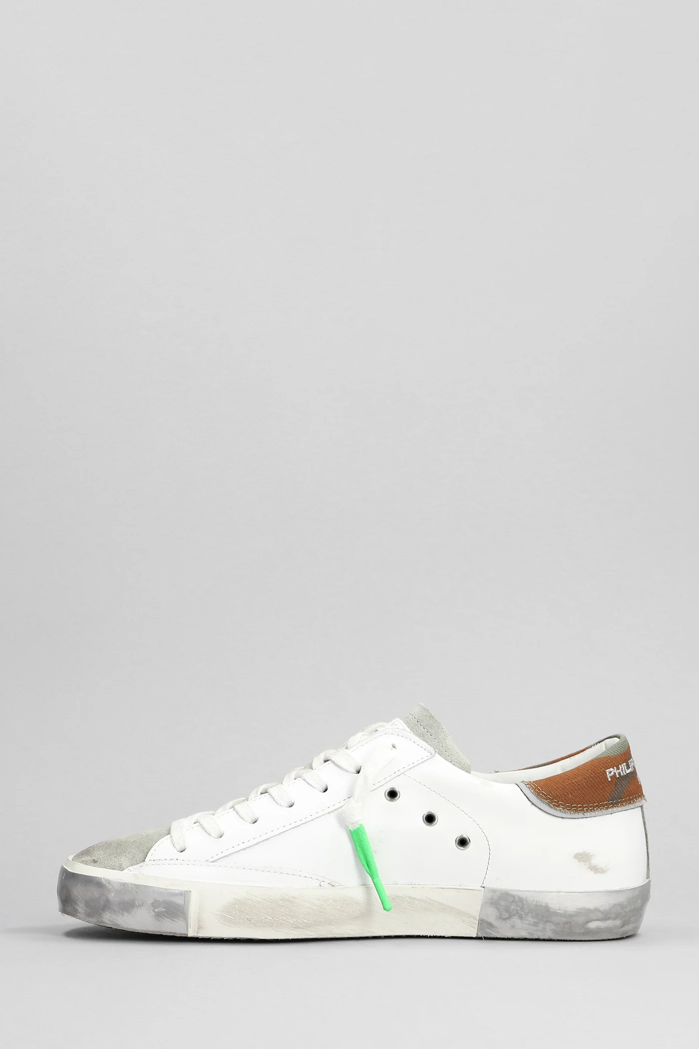 Prsx Low Sneakers in white leather - Image 3