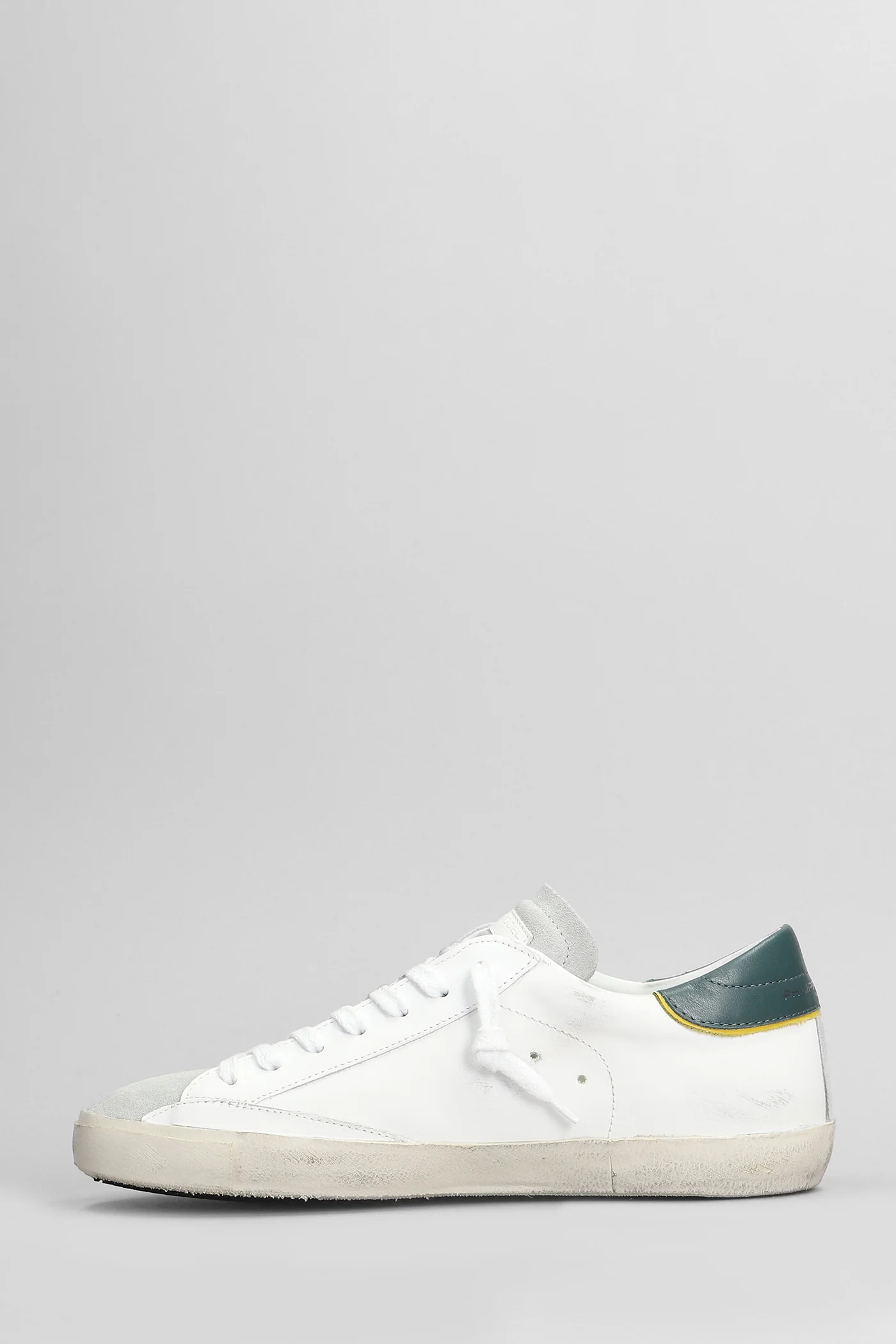 Prsx Low Sneakers in white suede and leather - Image 3