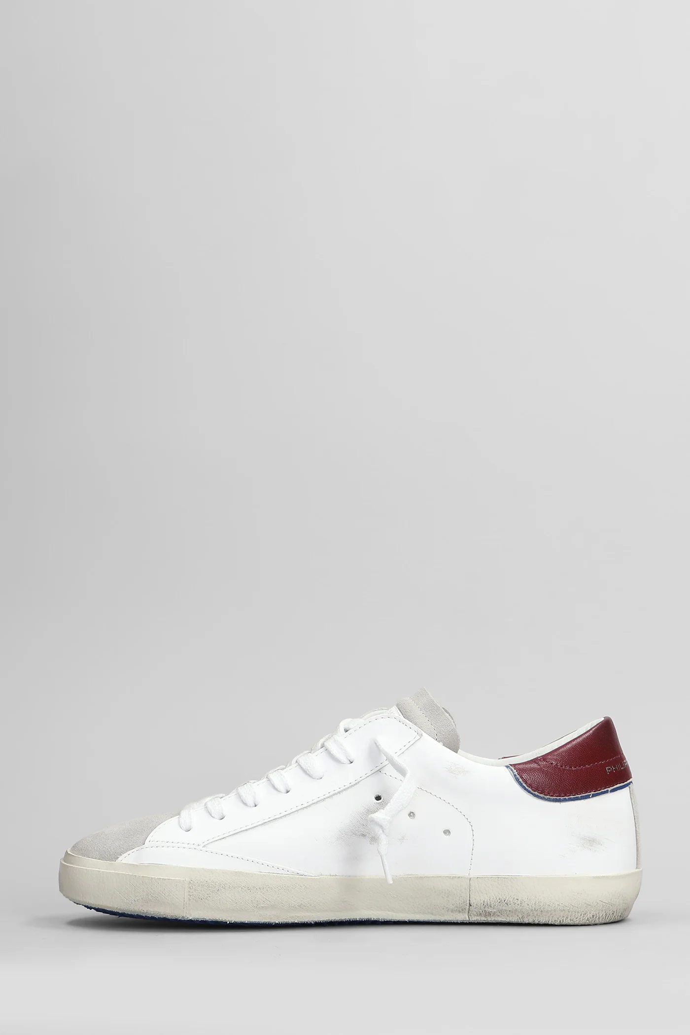 Prsx Low Sneakers in white suede and leather - Image 3