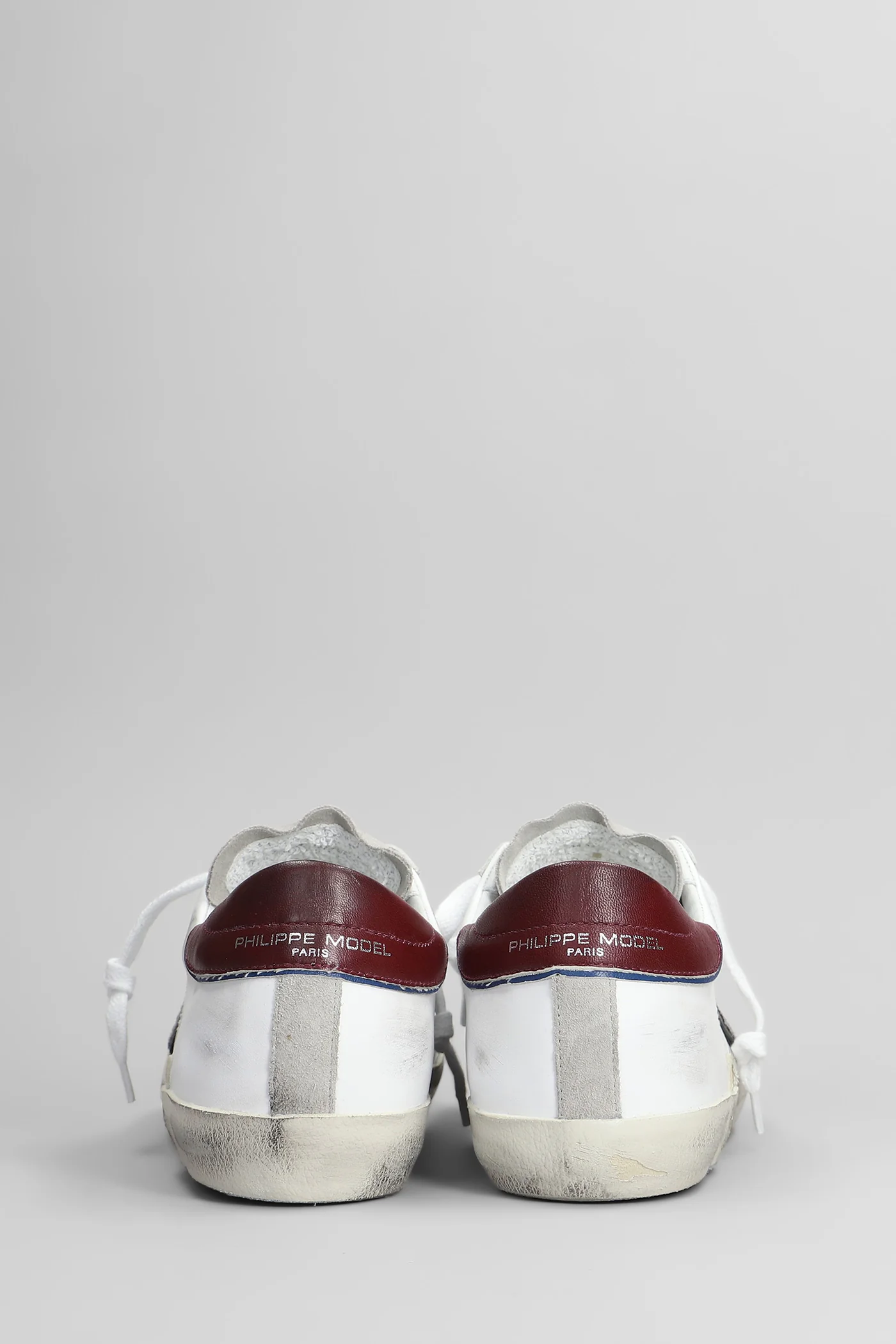 Prsx Low Sneakers in white suede and leather - Image 4