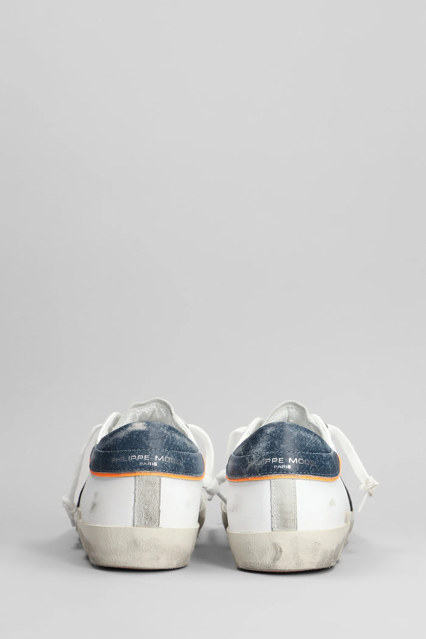 Prsx Low Sneakers in white suede and leather - Image 4