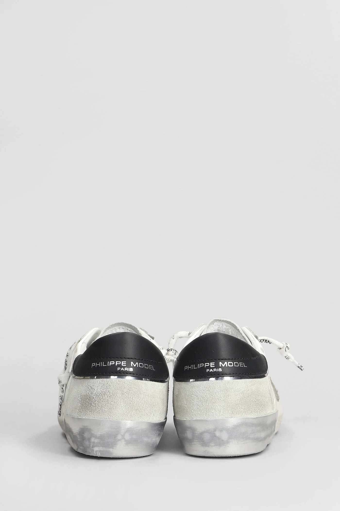Prsx Low Sneakers in white suede and leather - Image 4