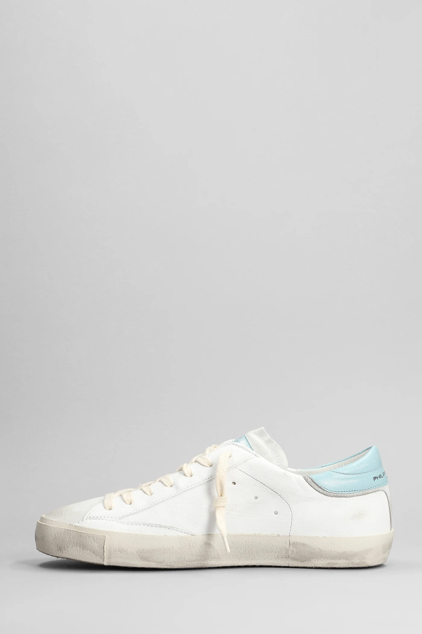 Prsx Low Sneakers in white suede and leather - Image 3