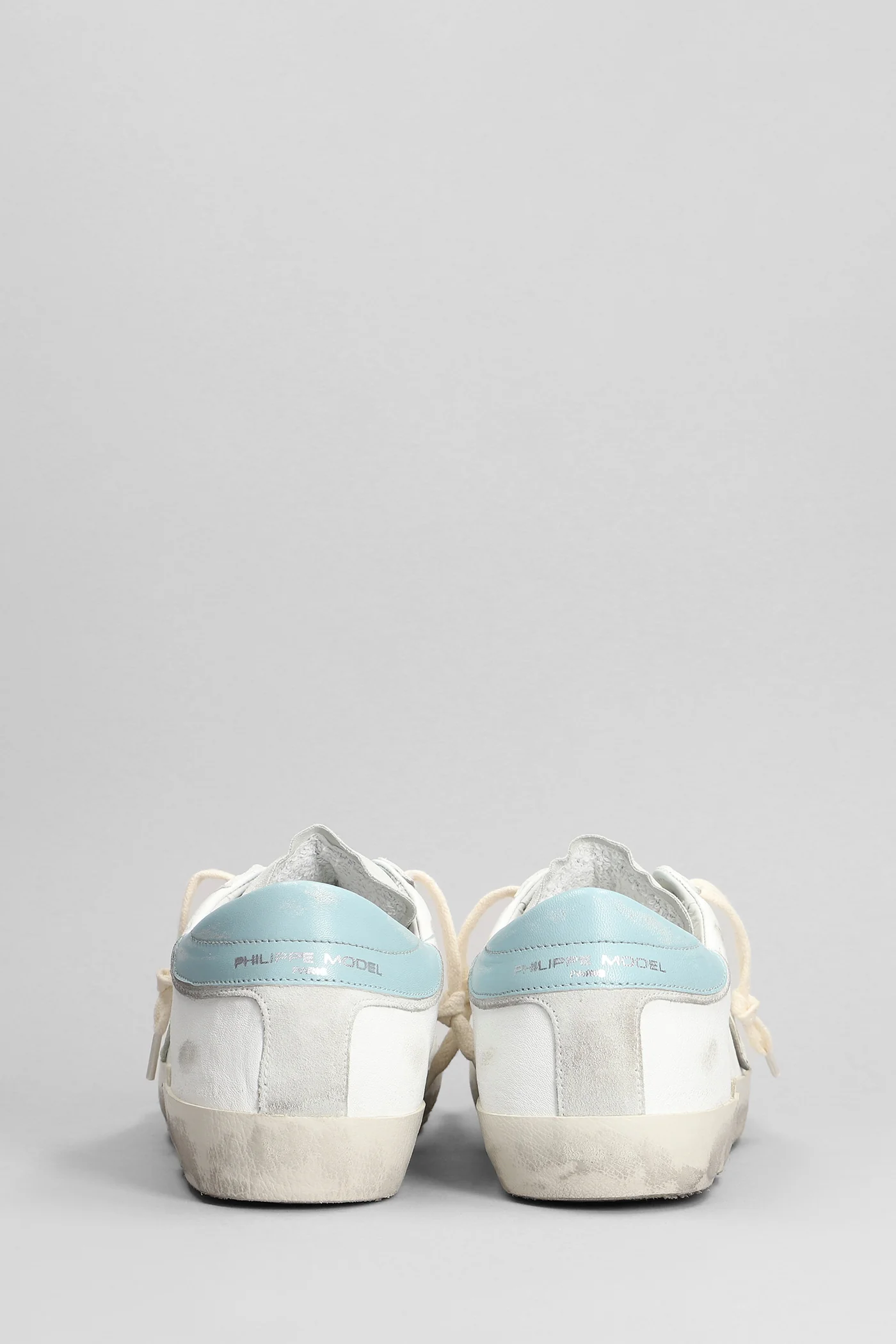 Prsx Low Sneakers in white suede and leather - Image 4