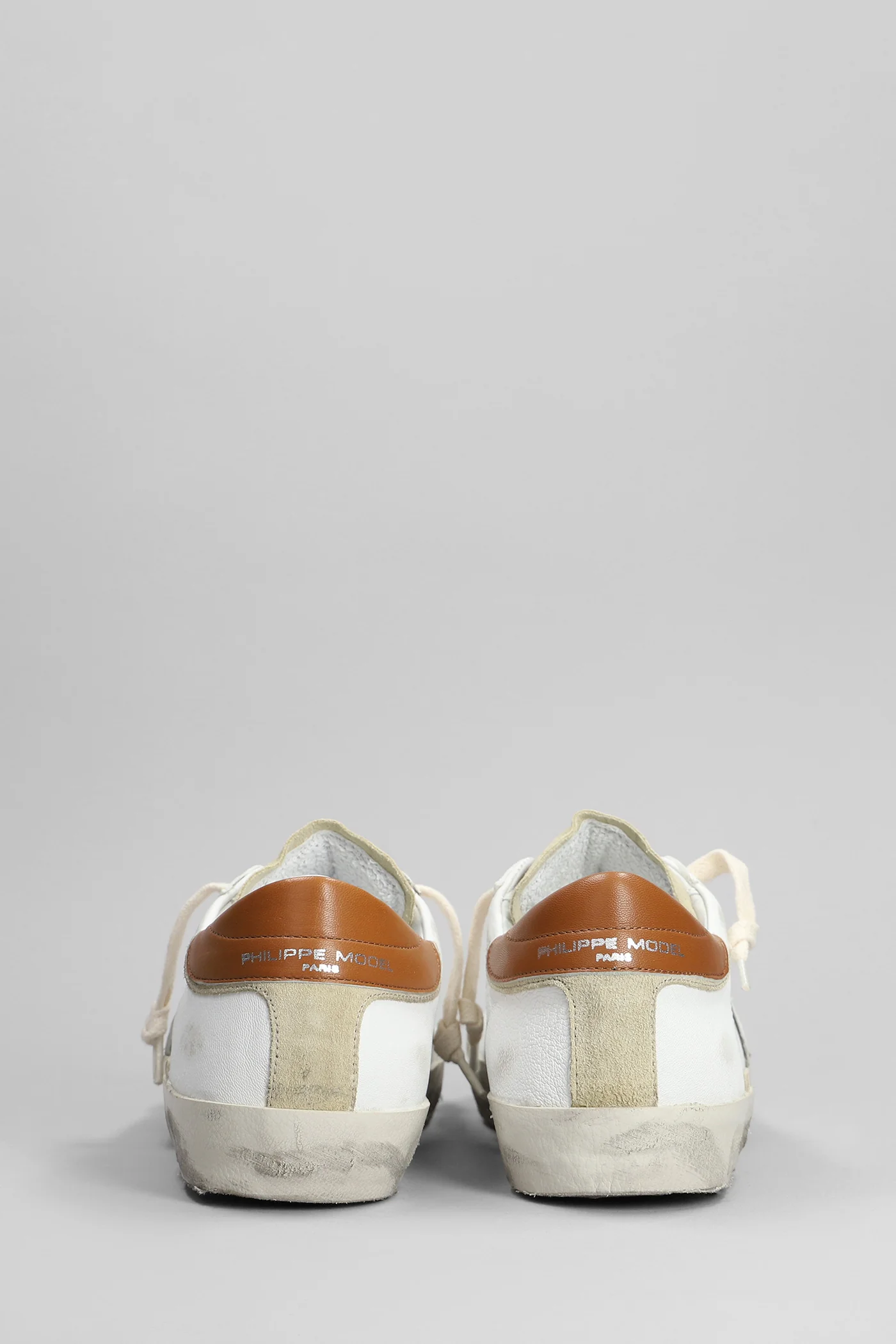 Prsx Low Sneakers in white suede and leather - Image 4