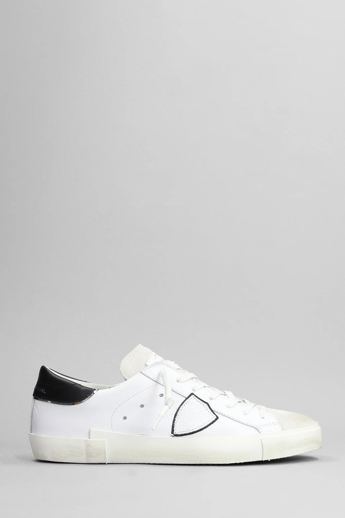 Prsx Sneakers in white suede and leather