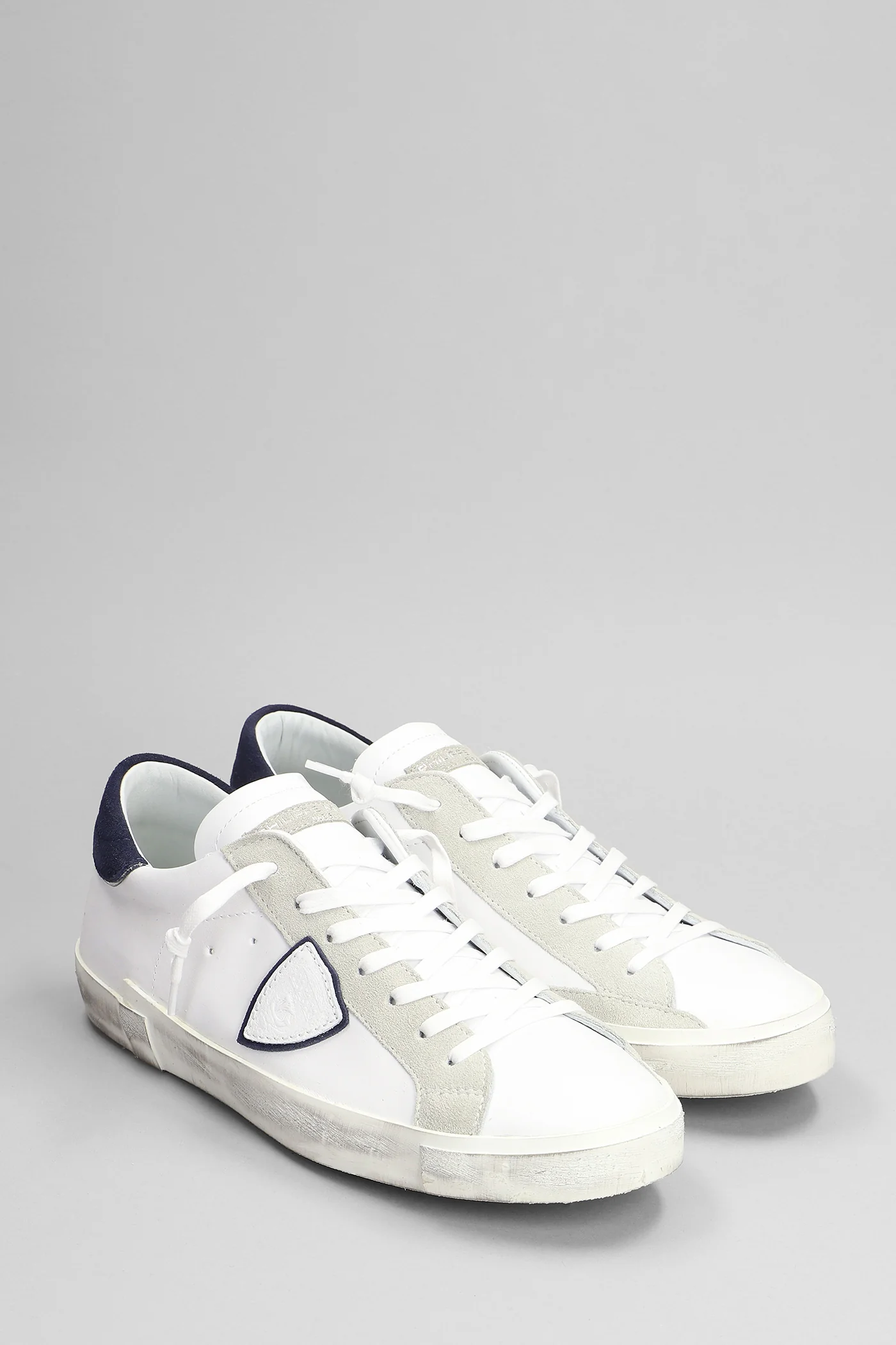 Prxs Sneakers in white suede and leather - Image 2
