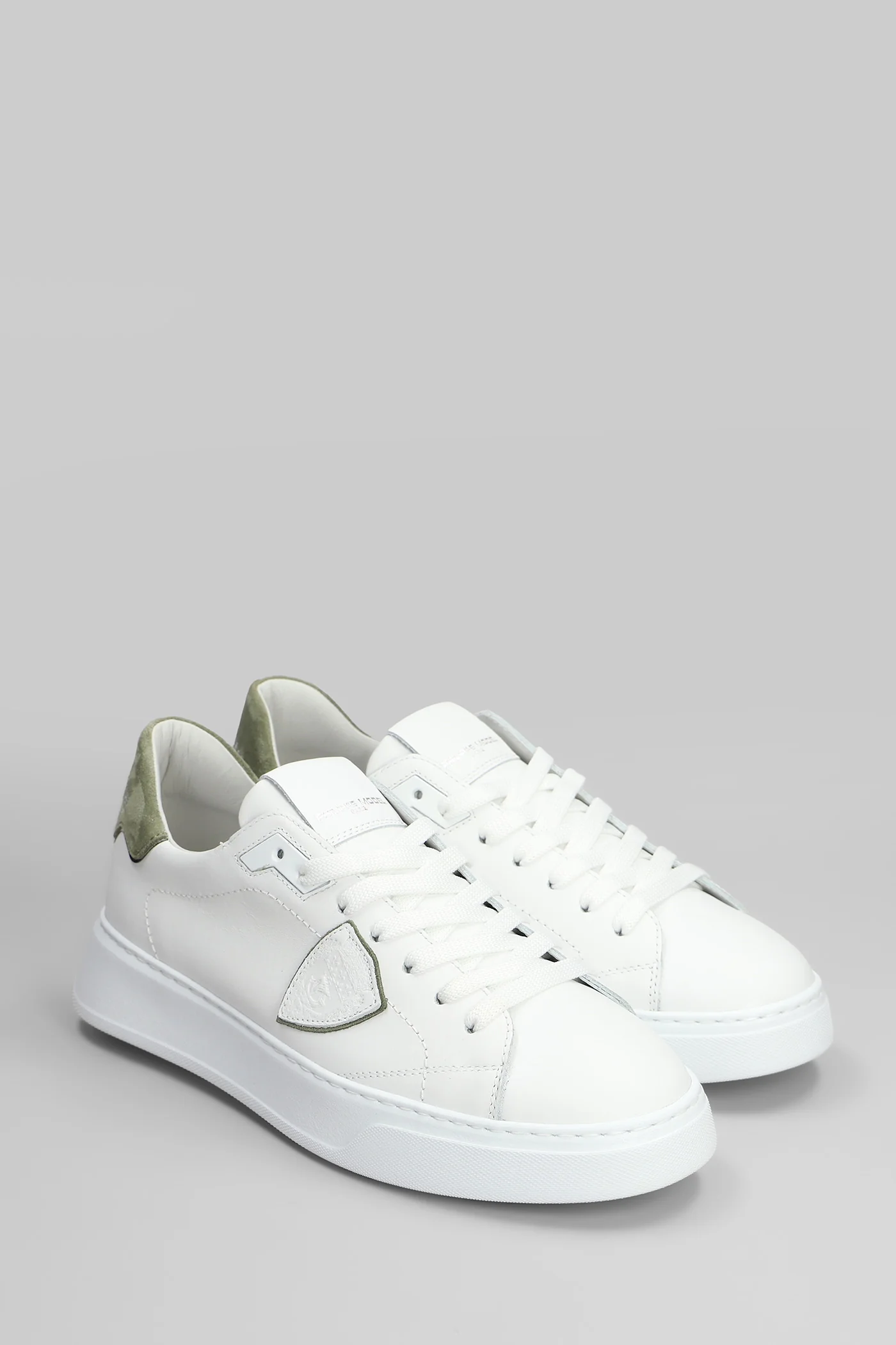 Temple Low Sneakers in white leather - Image 2