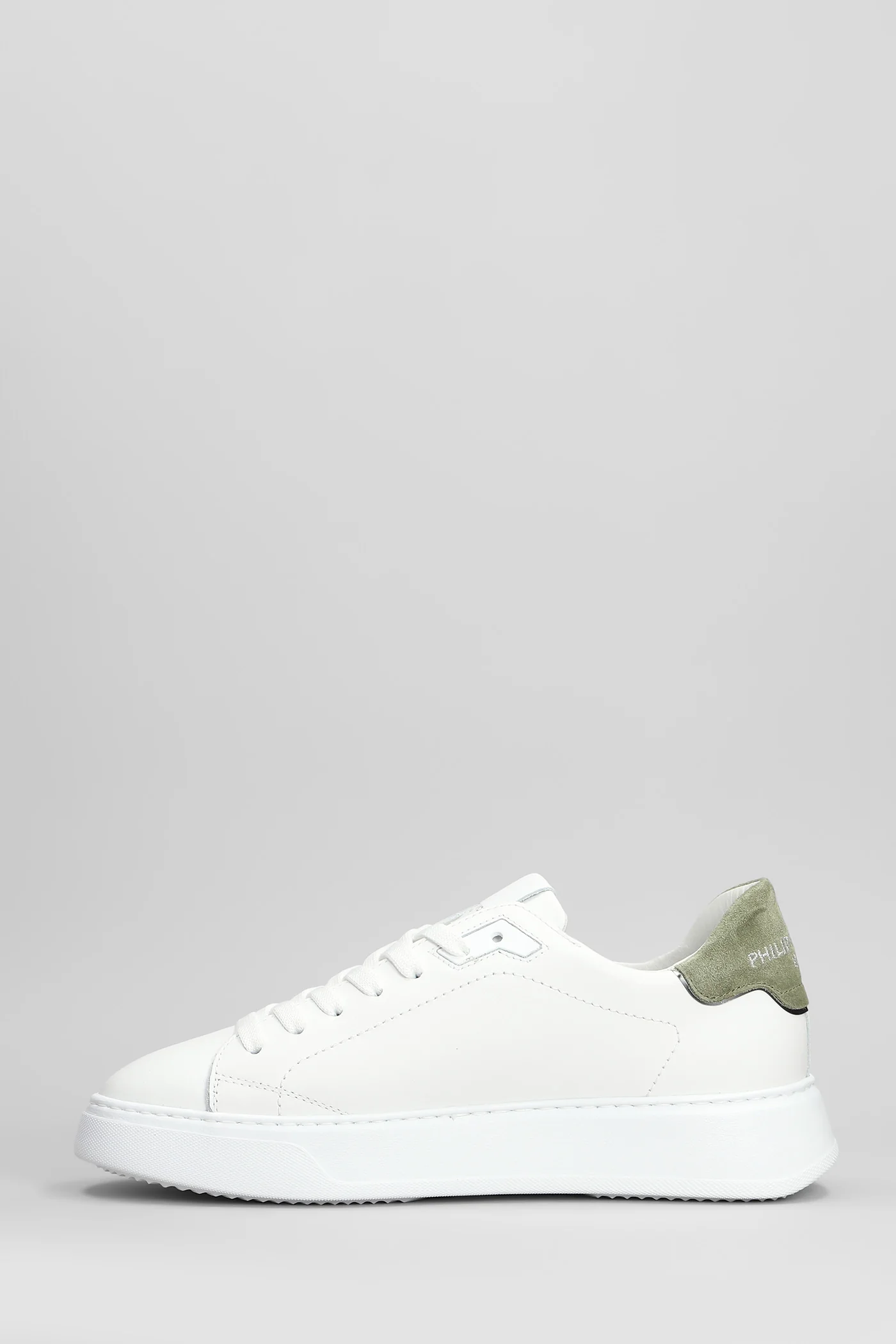 Temple Low Sneakers in white leather - Image 3