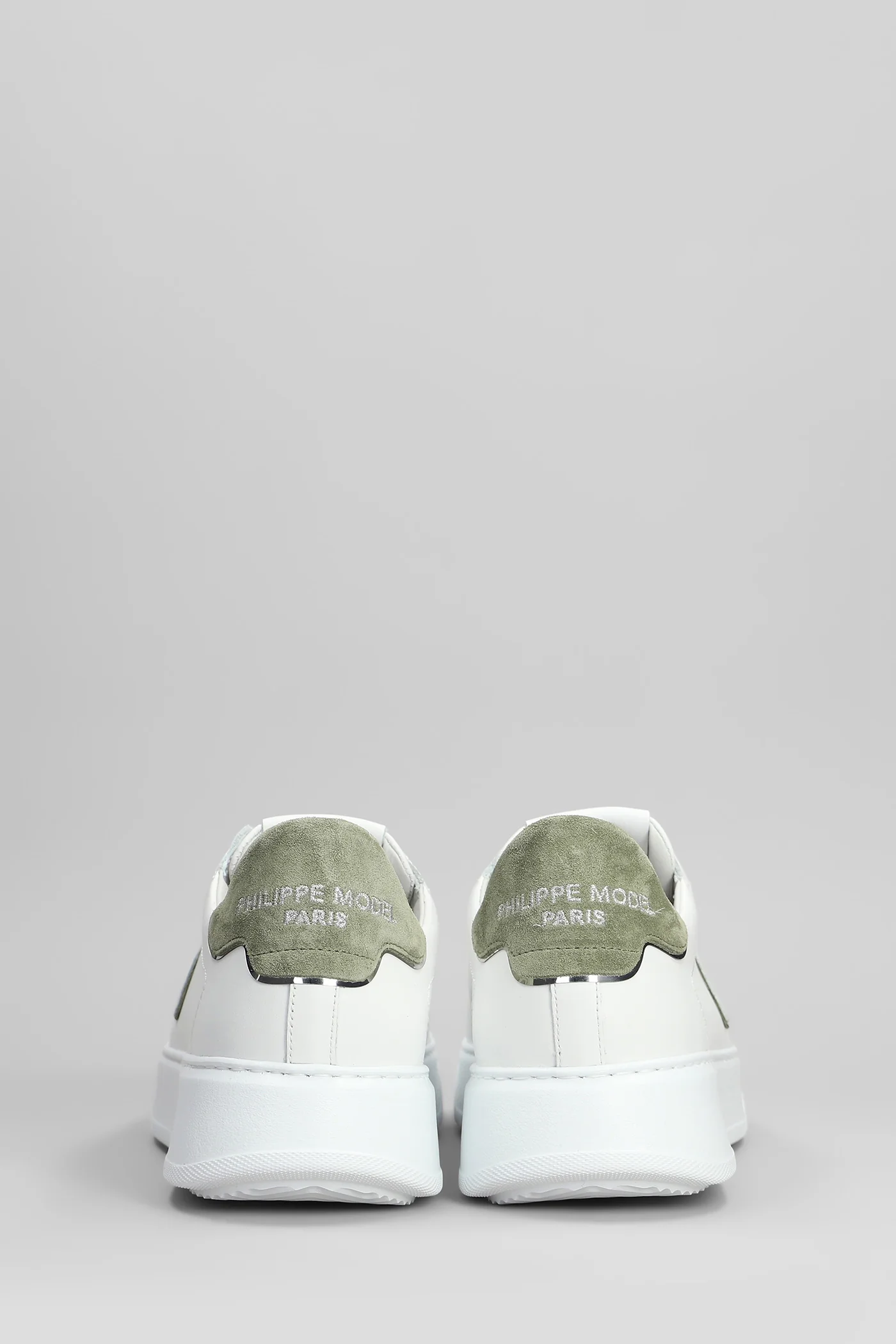 Temple Low Sneakers in white leather - Image 4
