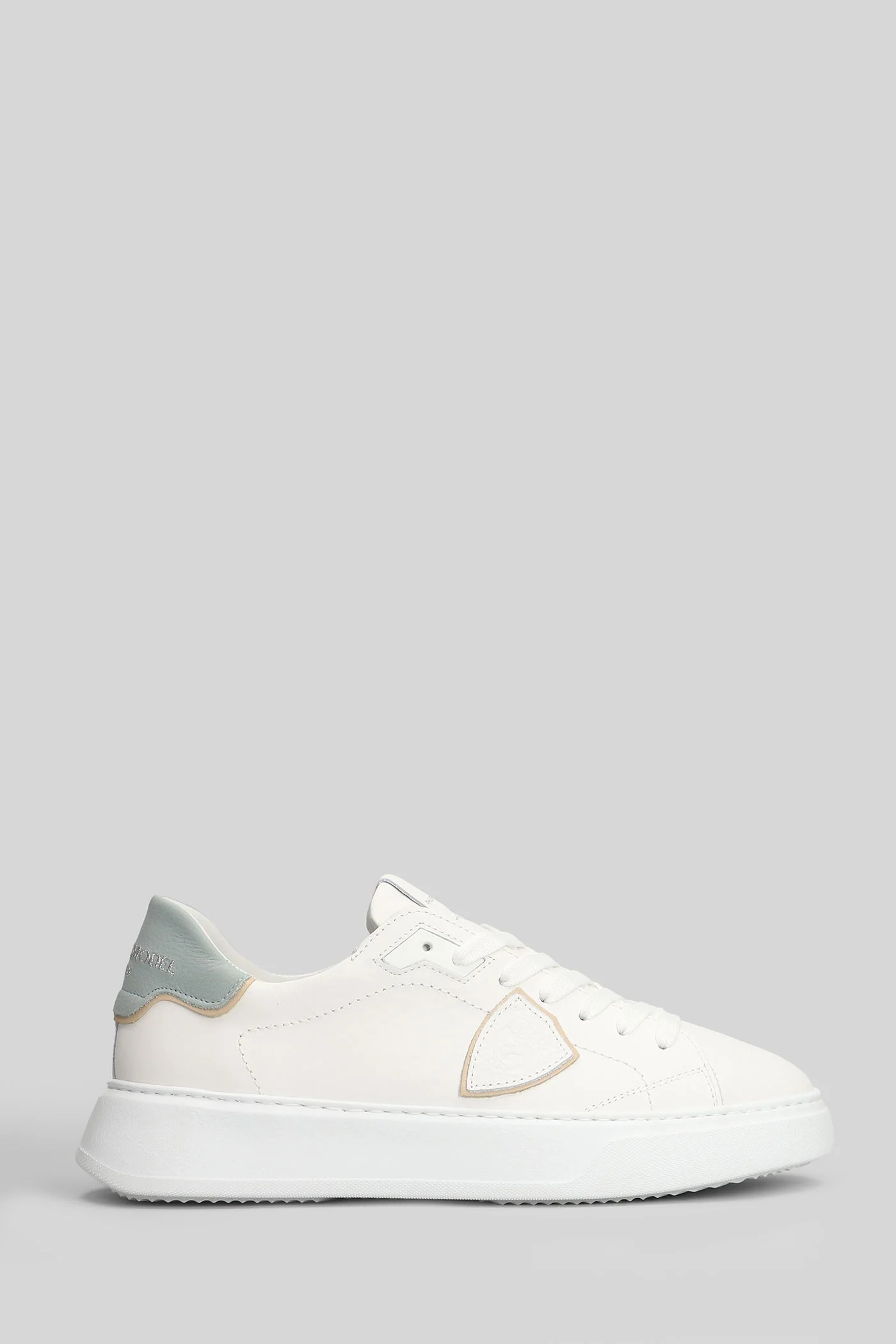 Temple Low Sneakers in white leather