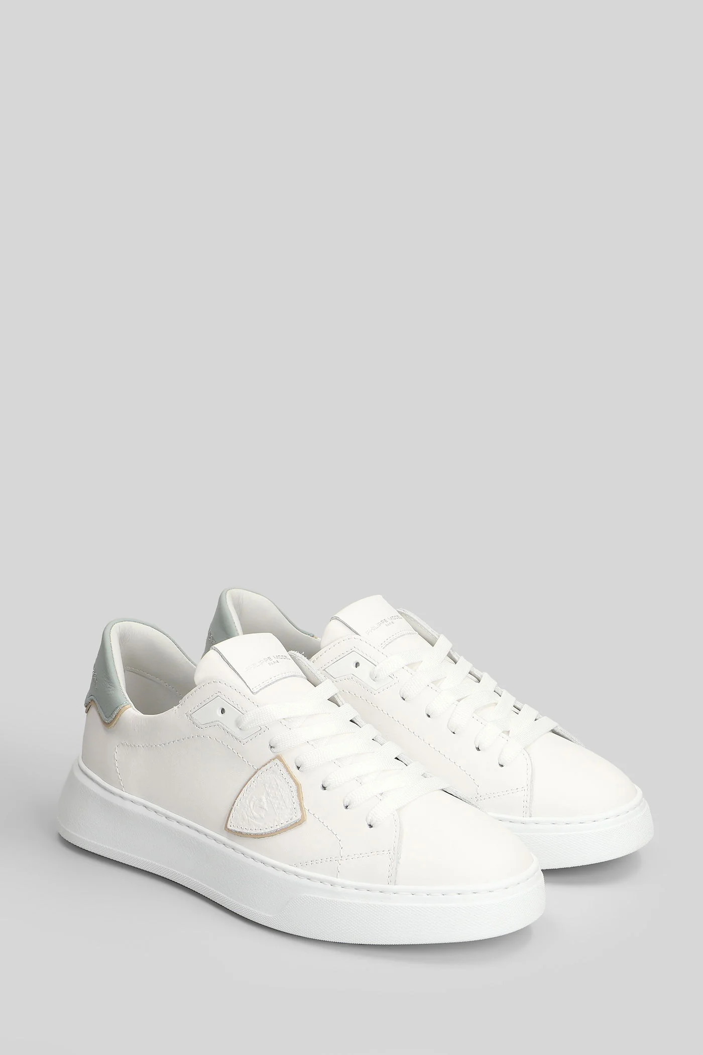 Temple Low Sneakers in white leather - Image 2