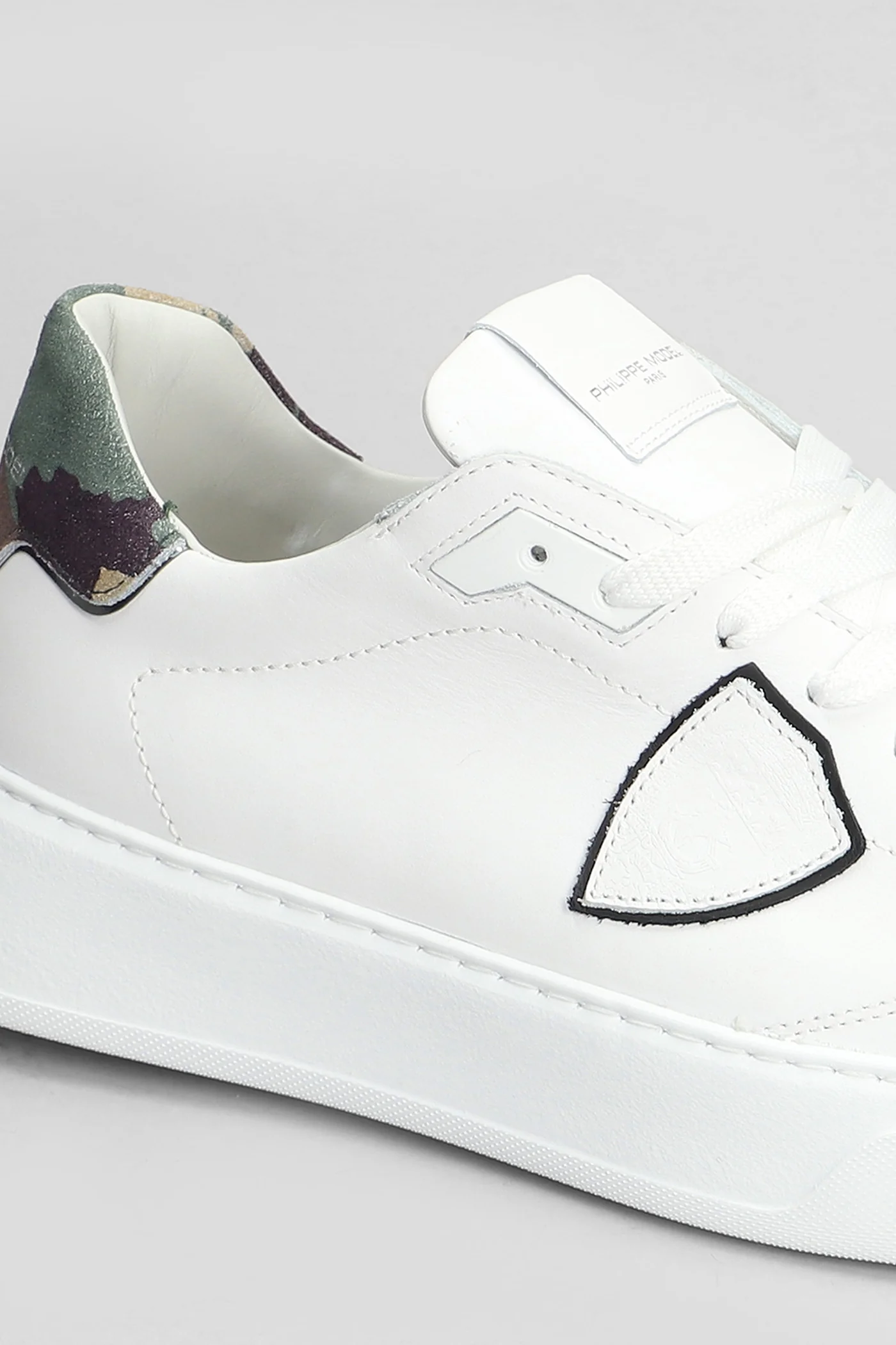 Temple Low Sneakers in white leather - Image 5