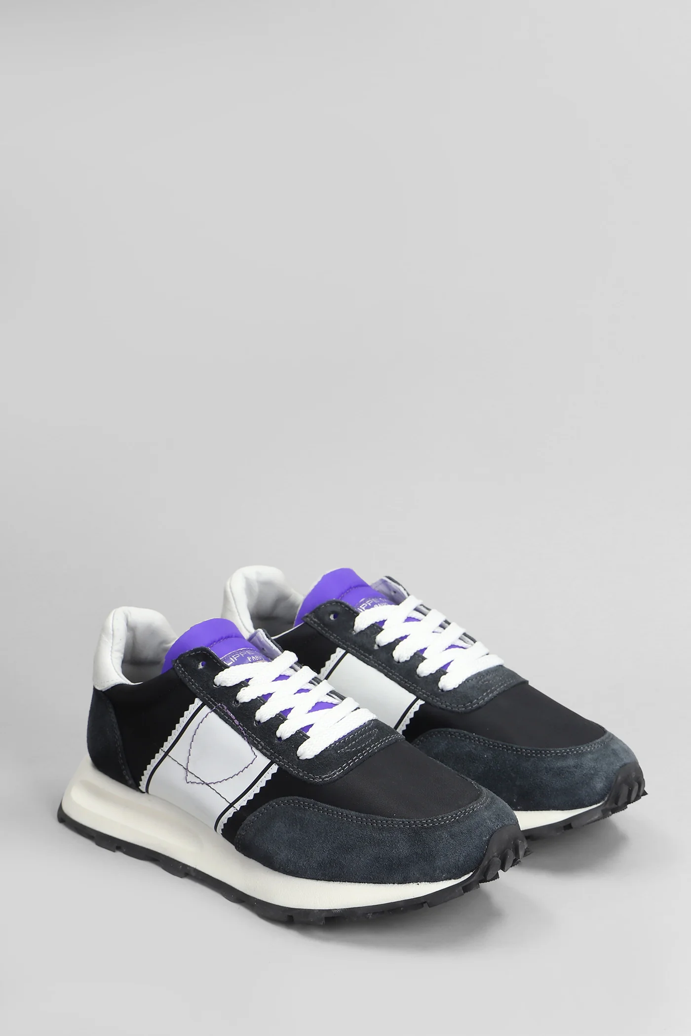 Tour Low Sneakers in black Suede and fabric - Image 2