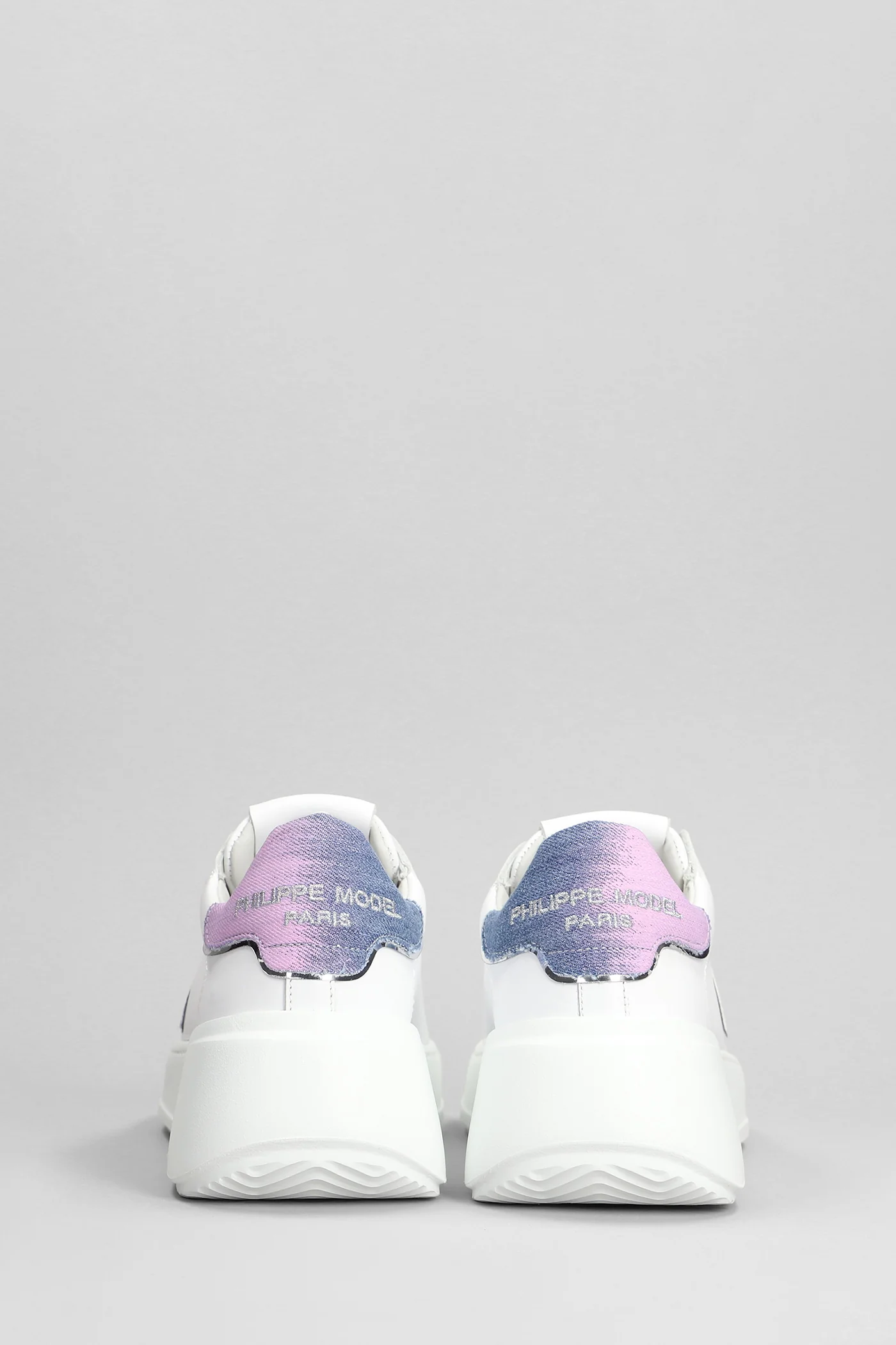 Tres Temple Low Sneakers in white leather - Image 4