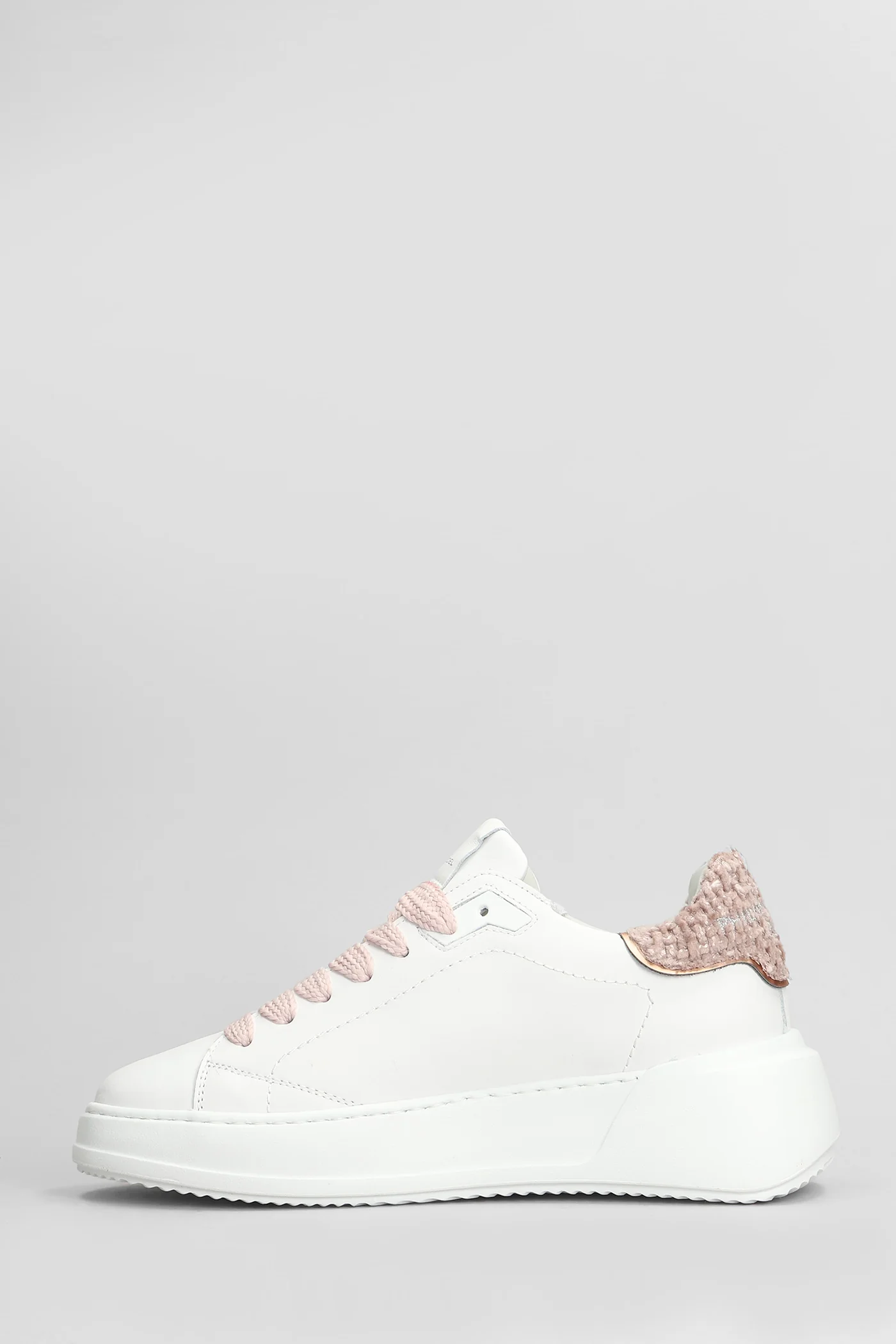 Tres Temple Low Sneakers in white leather - Image 3