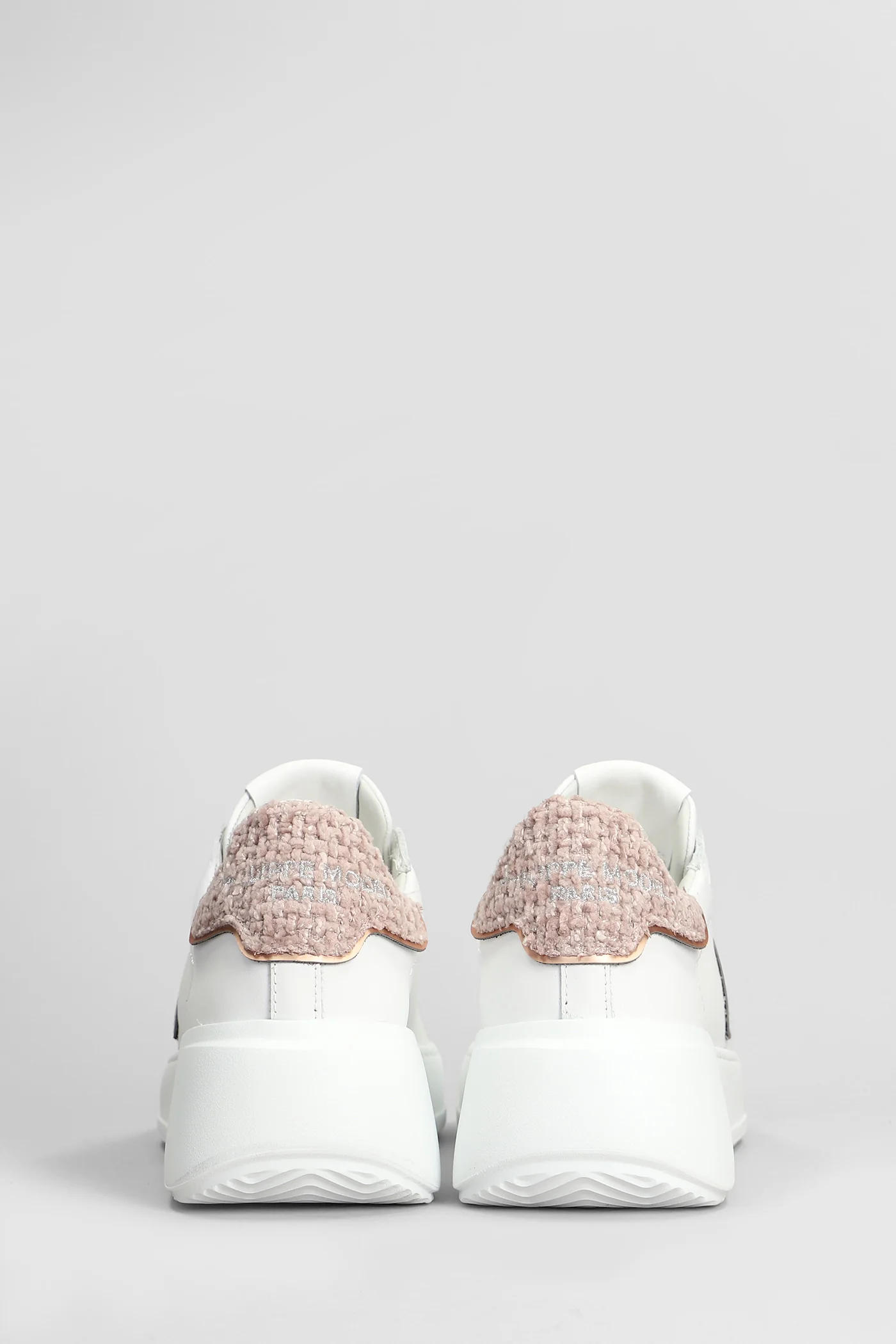 Tres Temple Low Sneakers in white leather - Image 4