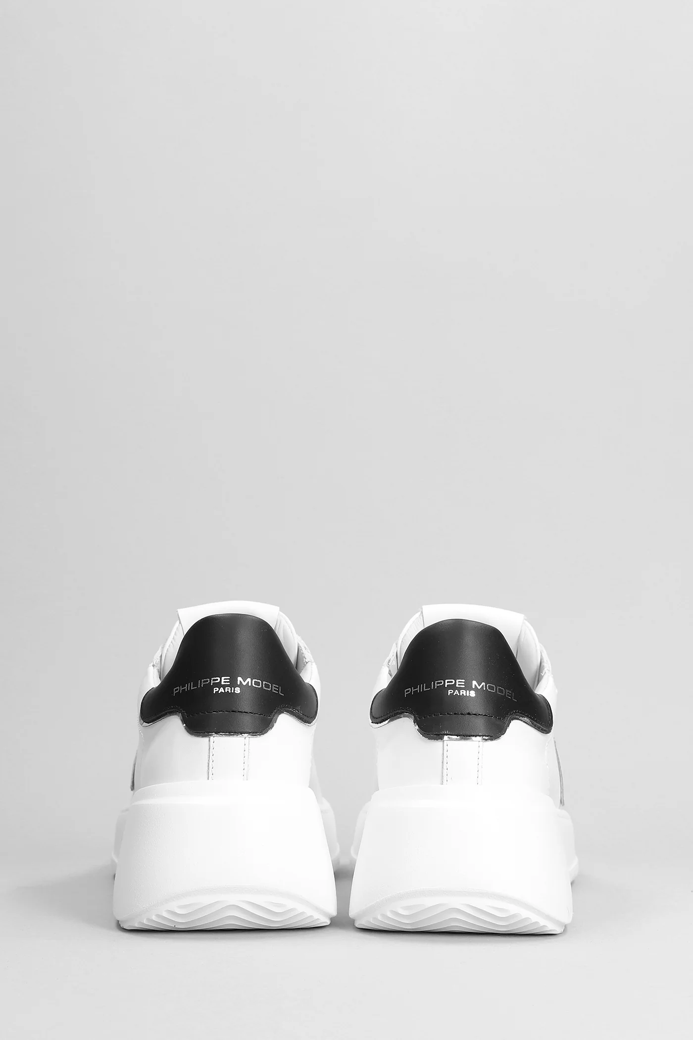 Tres Temple Sneakers in white leather - Image 4