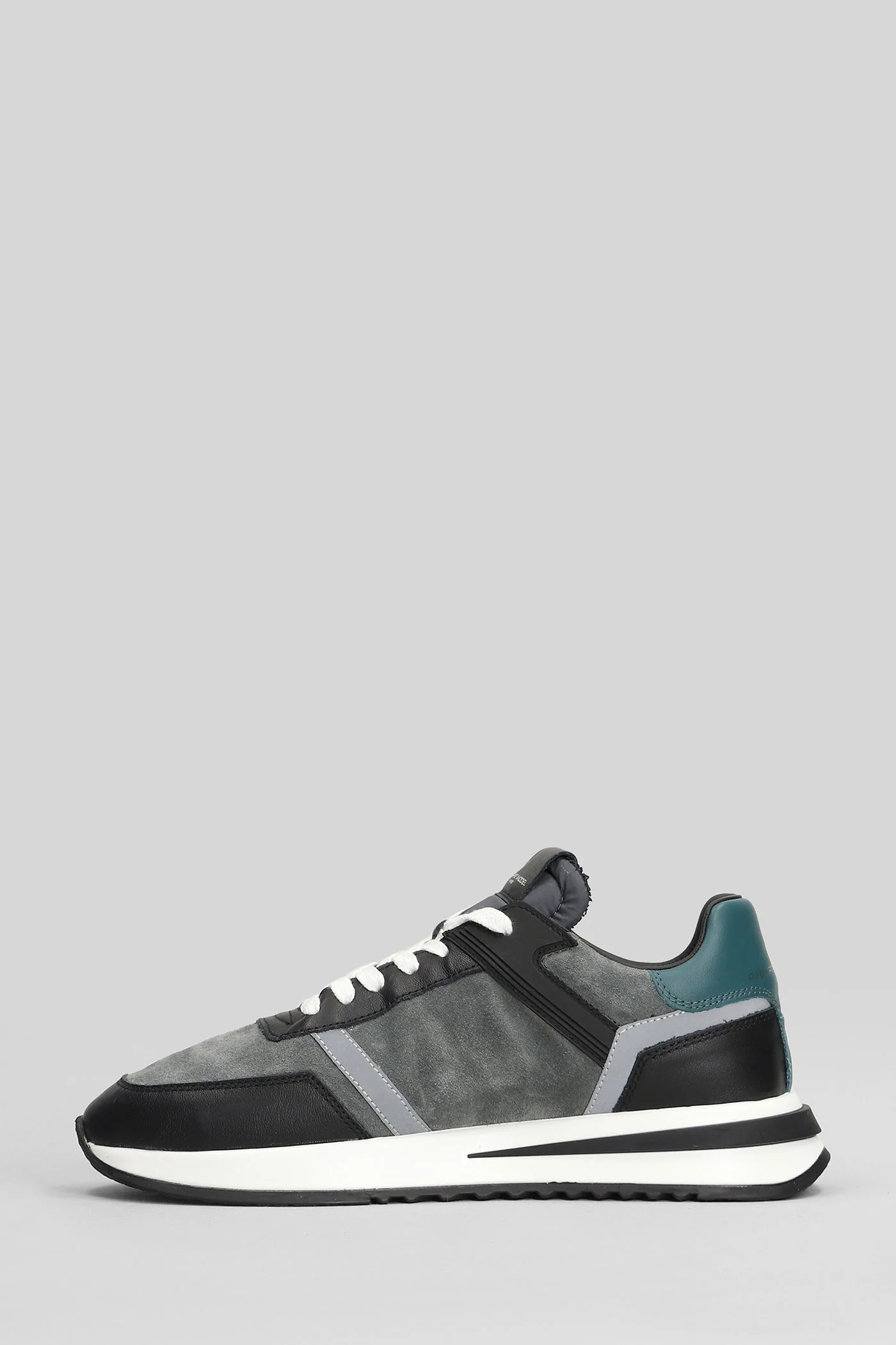 Trop 2.1 Low Sneakers in black suede and leather - Image 3