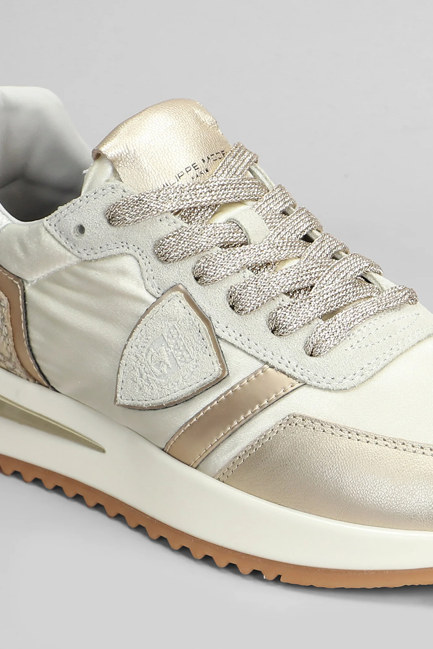 Tropez 2.1 Sneakers in platinum leather and fabric - Image 5