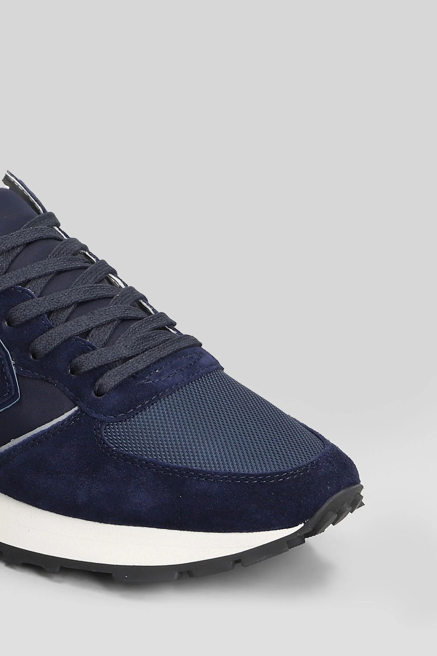 Tropez Haute Low Sneakers in blue Suede and fabric - Image 5