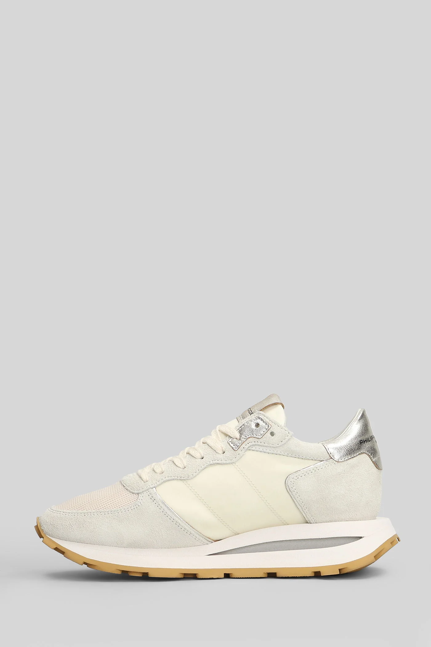 Tropez Haute Sneakers in beige Suede and fabric - Image 38
