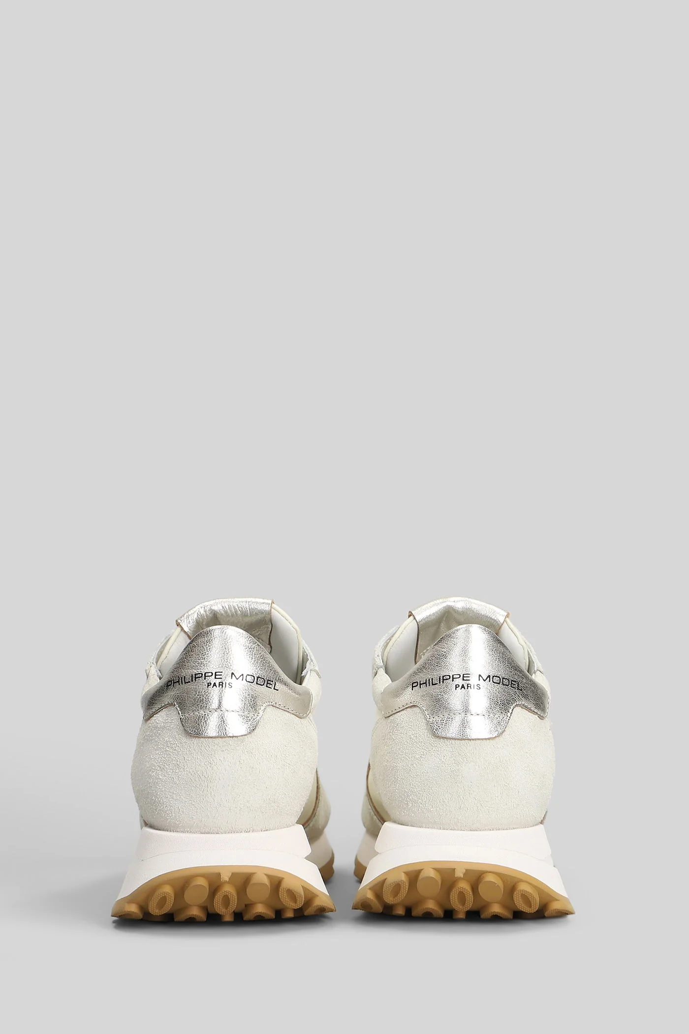 Tropez Haute Sneakers in beige Suede and fabric - Image 4