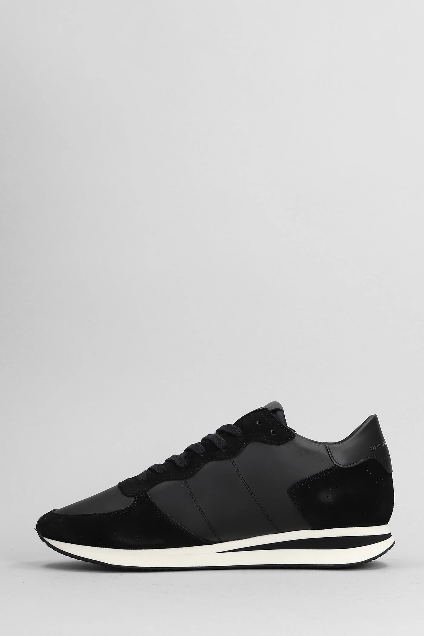 Trpx Low Sneakers in black suede and leather - Image 3