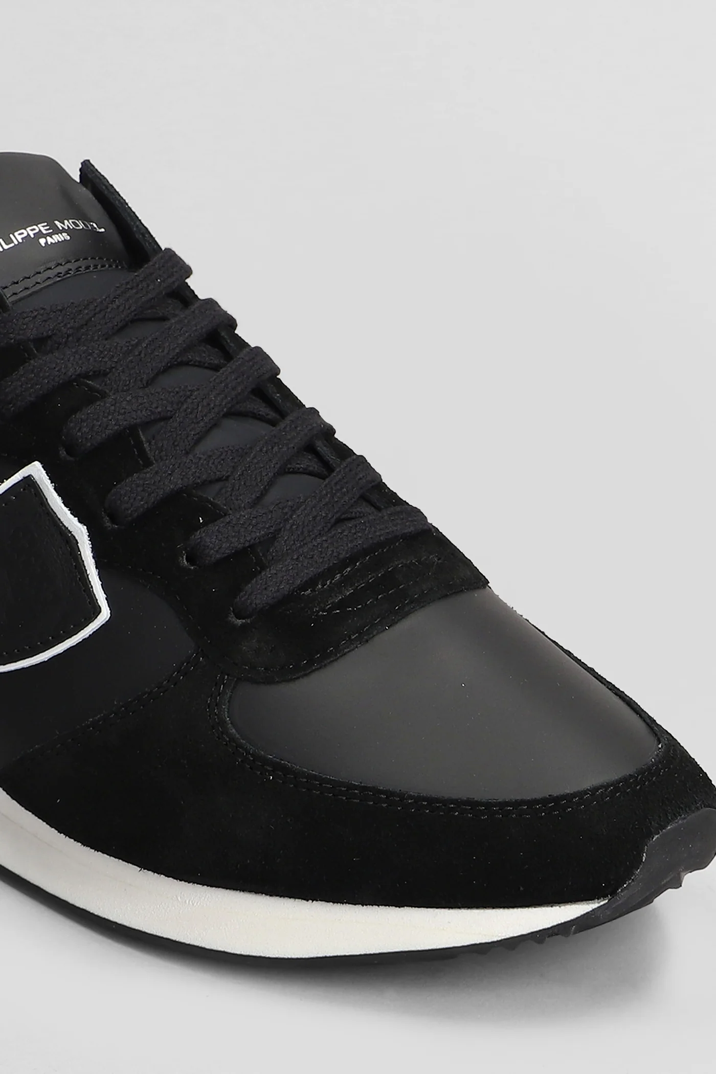 Trpx Low Sneakers in black suede and leather - Image 5