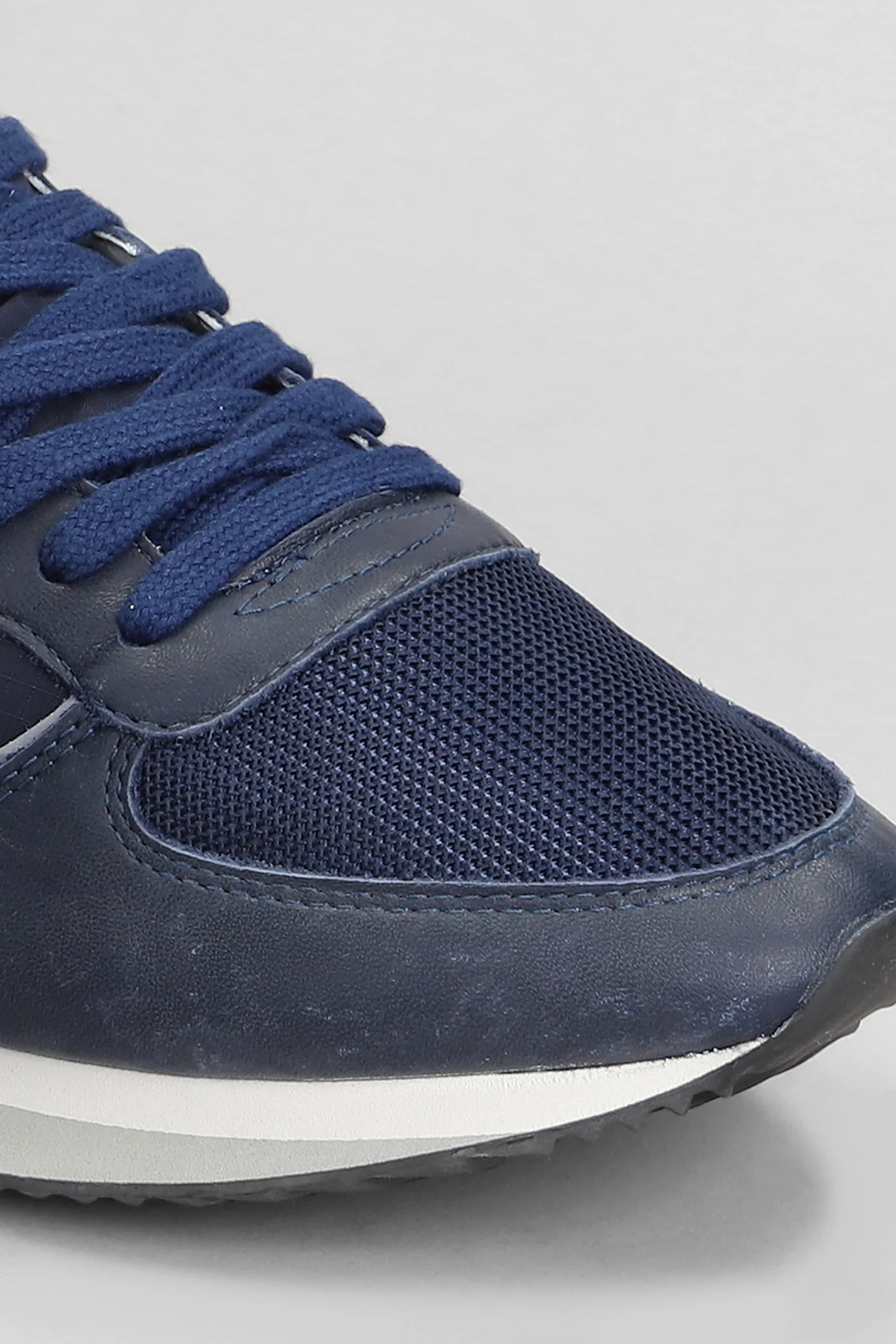 Trpx Low Sneakers in blue leather and fabric - Image 5