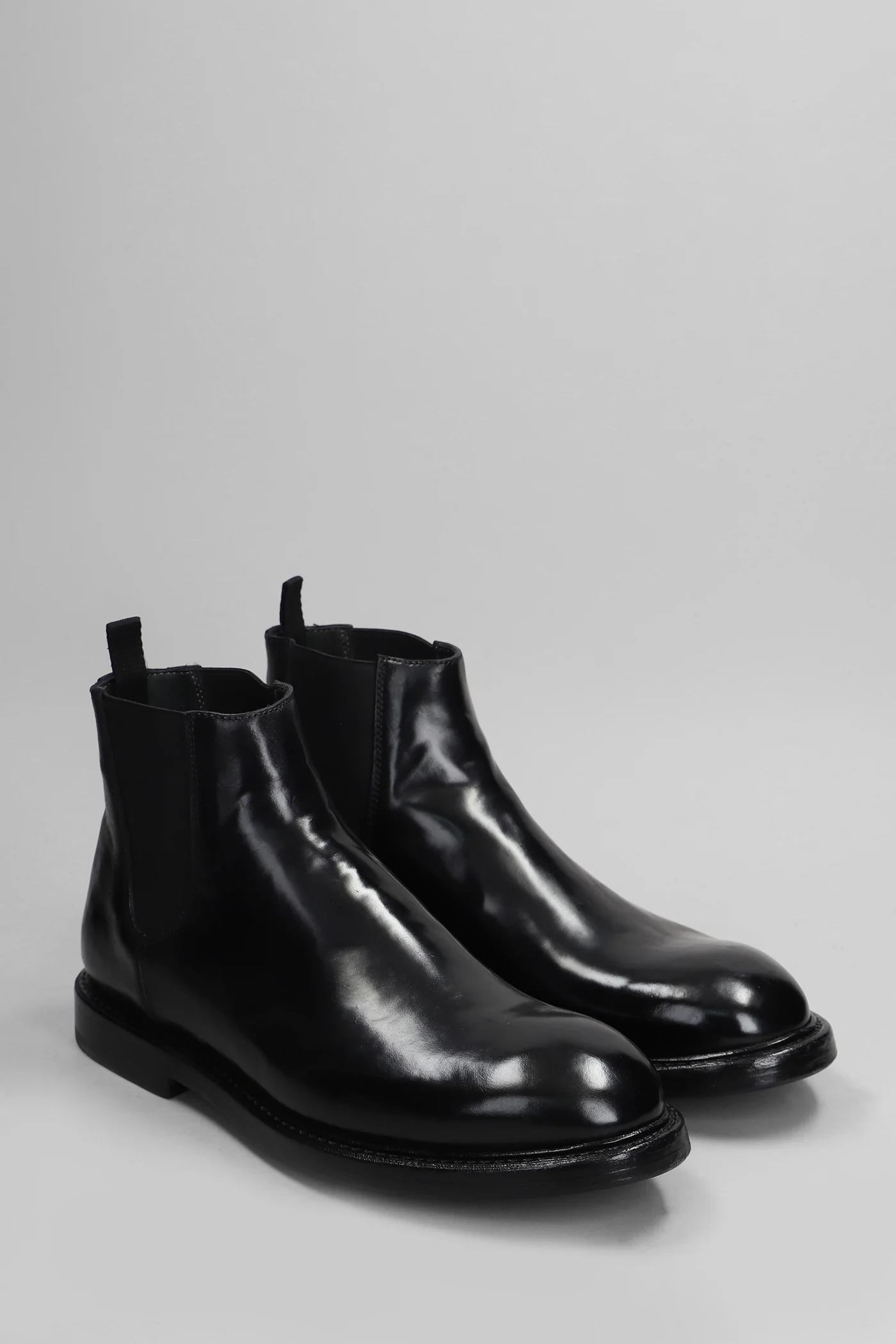 Ankle boots in black leather - Image 2