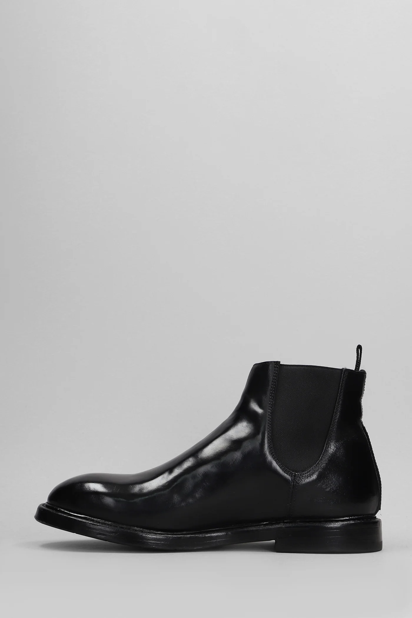 Ankle boots in black leather - Image 3